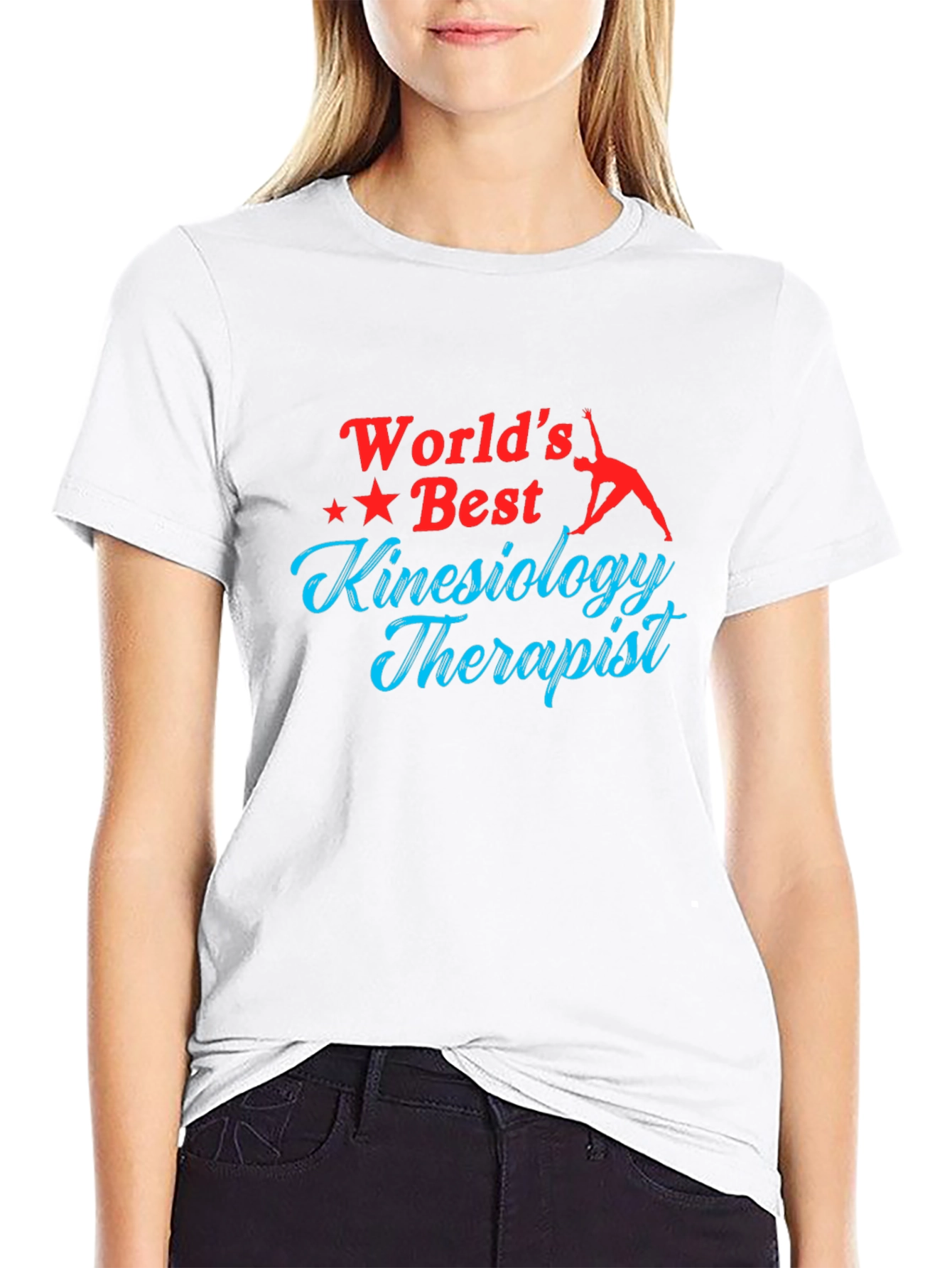 World's Best Kinesiology Therapist Black T-Shirt - 9