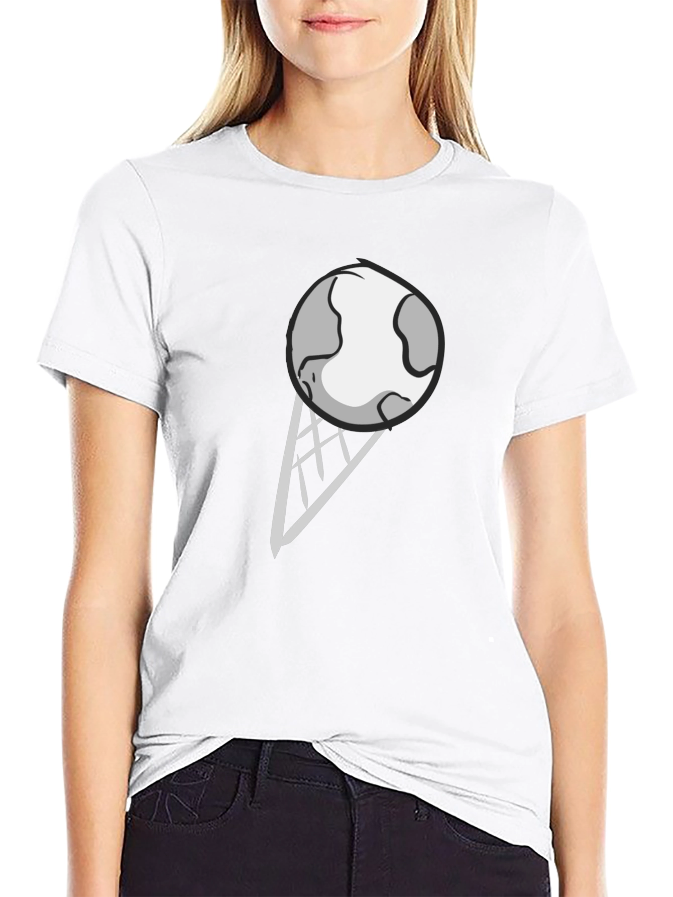 Black Earth Ice Cream Graphic Tee - Novelty Black T-Shirt view 9