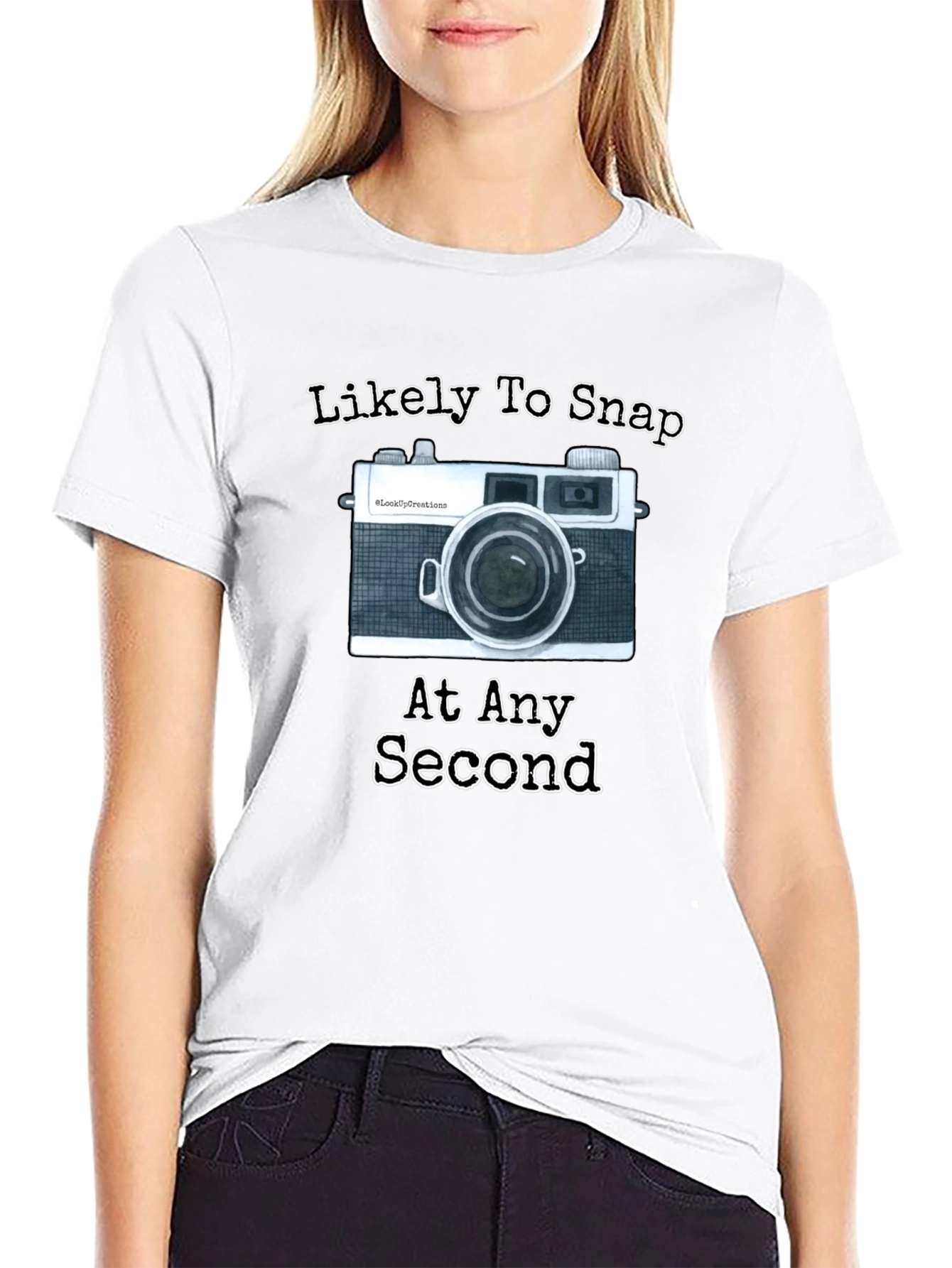 Black Likely To Snap At Any Second T-Shirt Camera Photographer Gift view 9