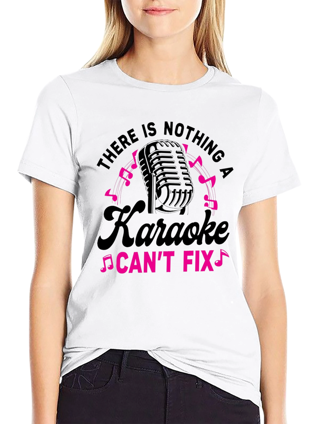 Black Karaoke Fix Black T-Shirt view 9