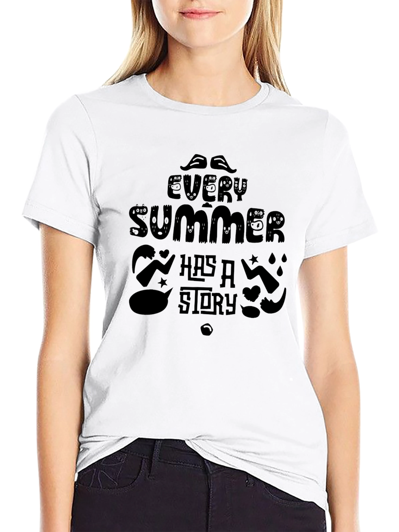 Black Every Summer Has a Story Graphic T-Shirt view 9