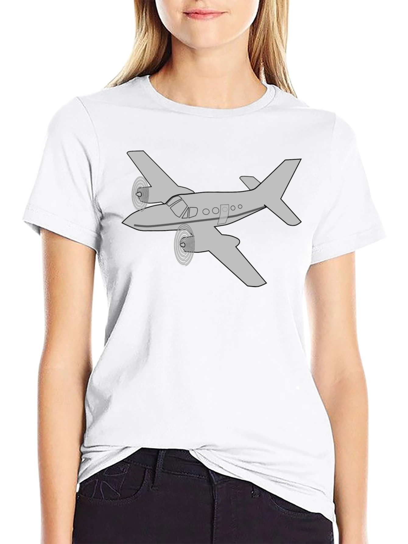 Airplane Graphic Tee - Aviation Enthusiast T-Shirt - 9