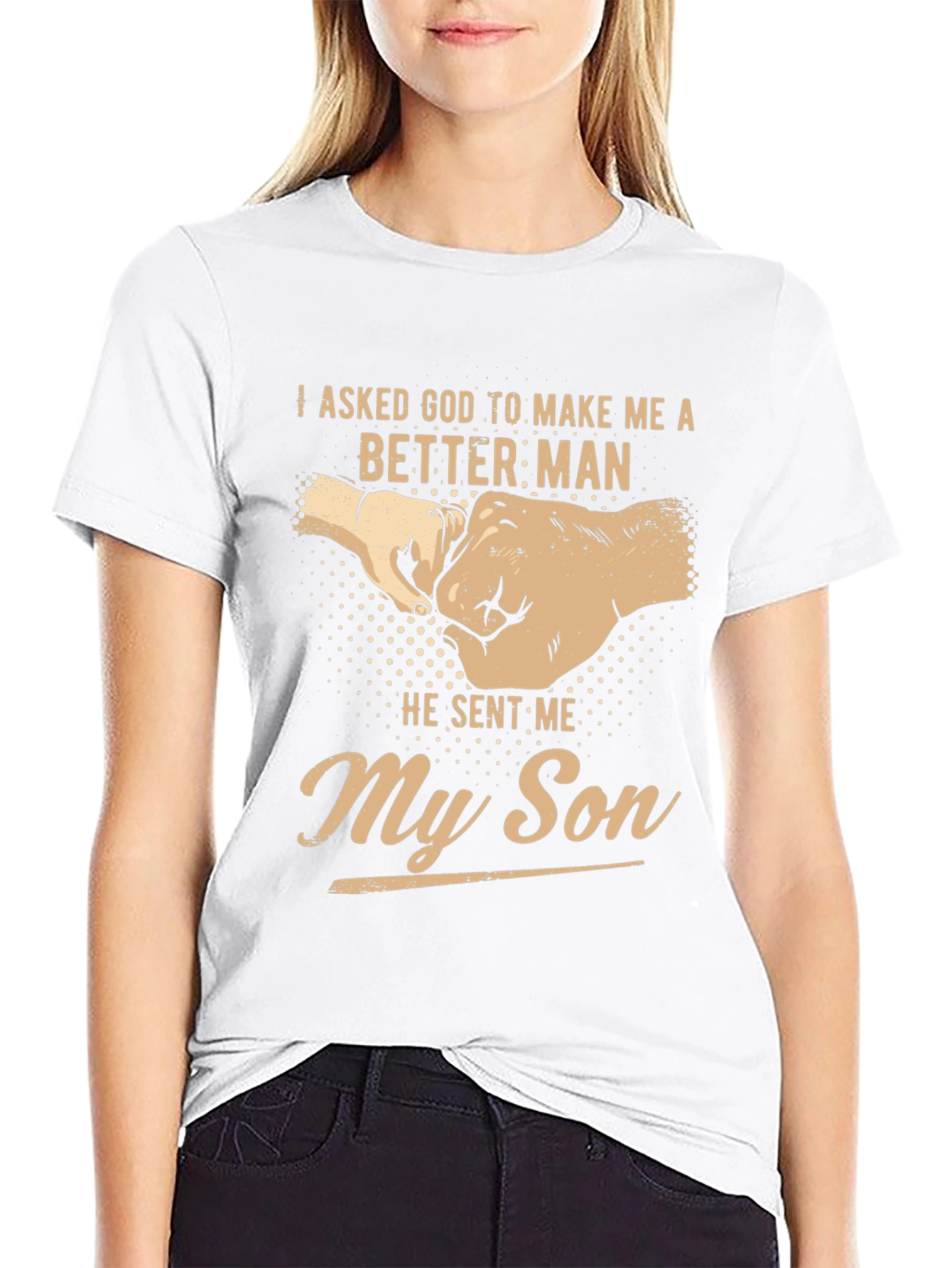 Black Better Man T-Shirt - My Son Design view 9