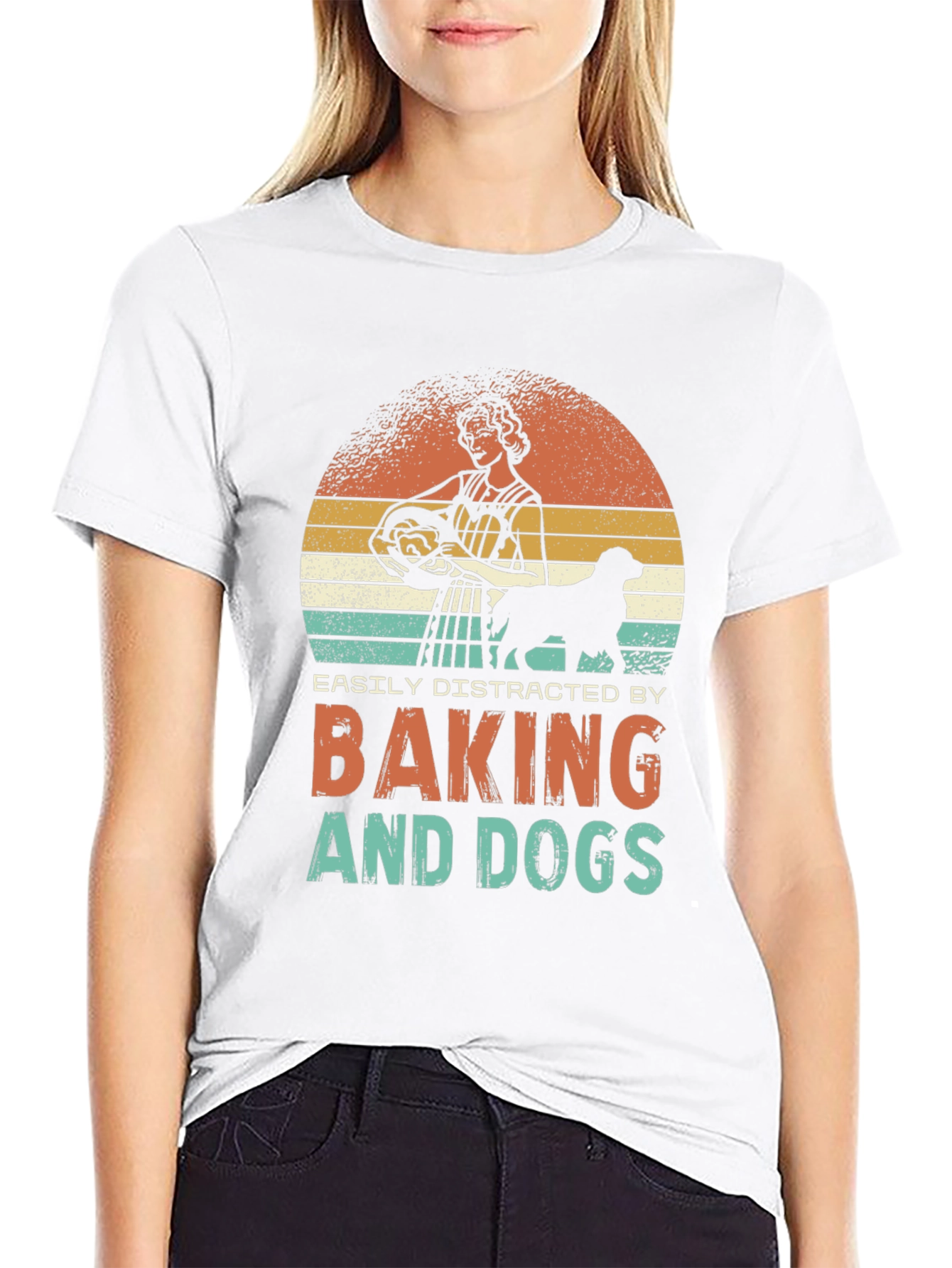 Black Baking and Dogs T-Shirt view 9