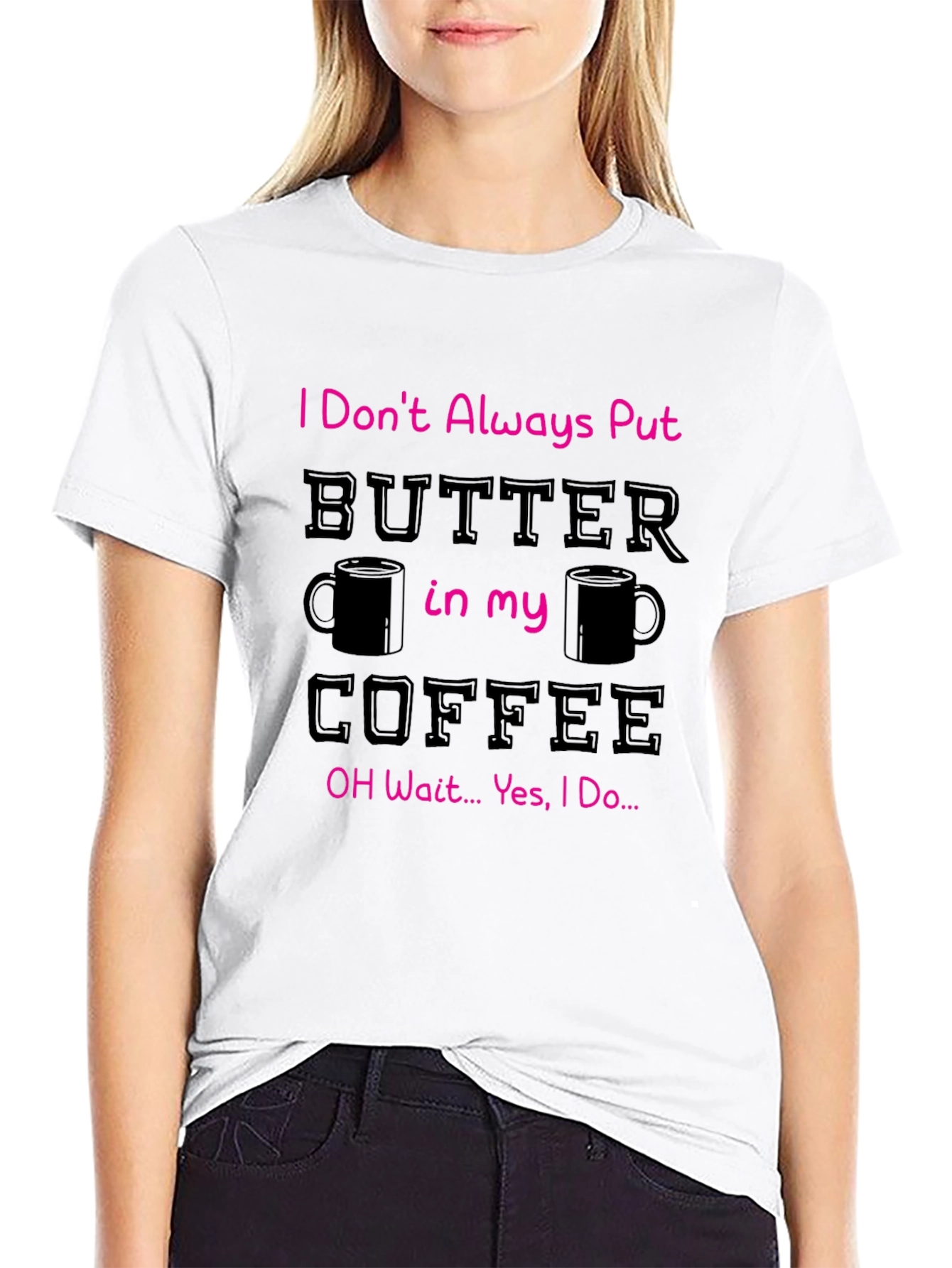 Black Butter in my Coffee Graphic T-Shirt view 9