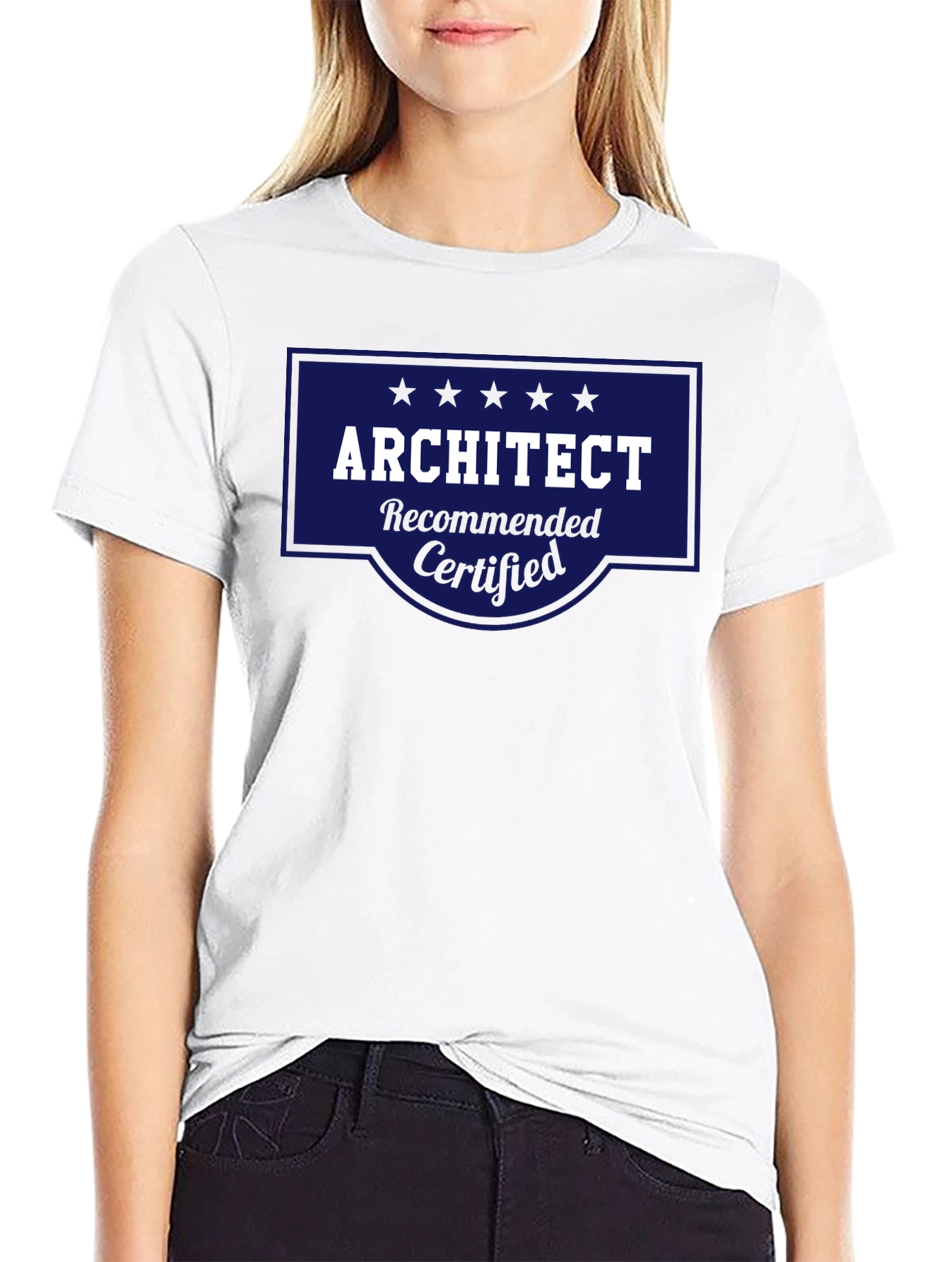 Black Architect Recommended Certified T-Shirt view 9