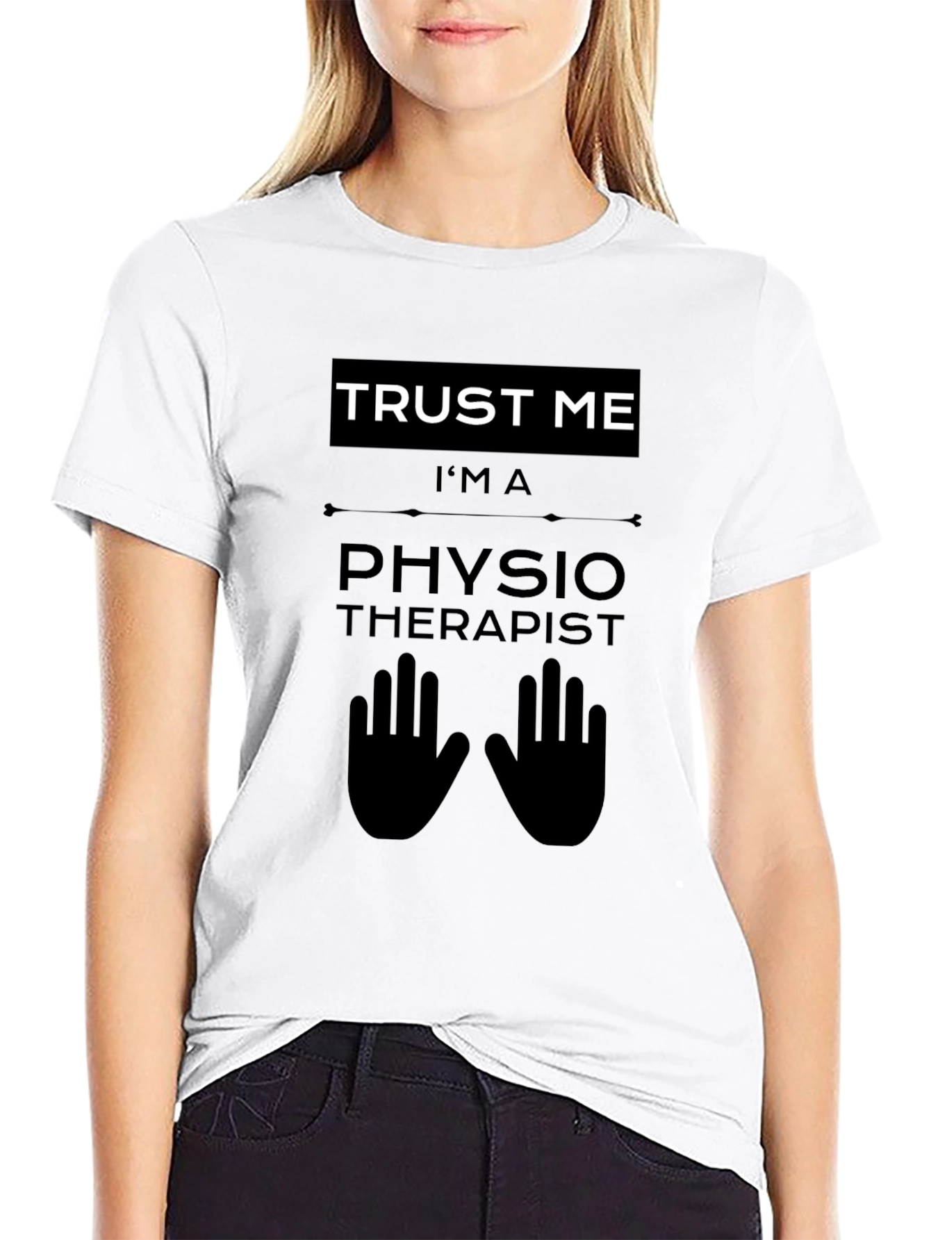 Trust Me I'm a Physiotherapist Black T-Shirt - 9