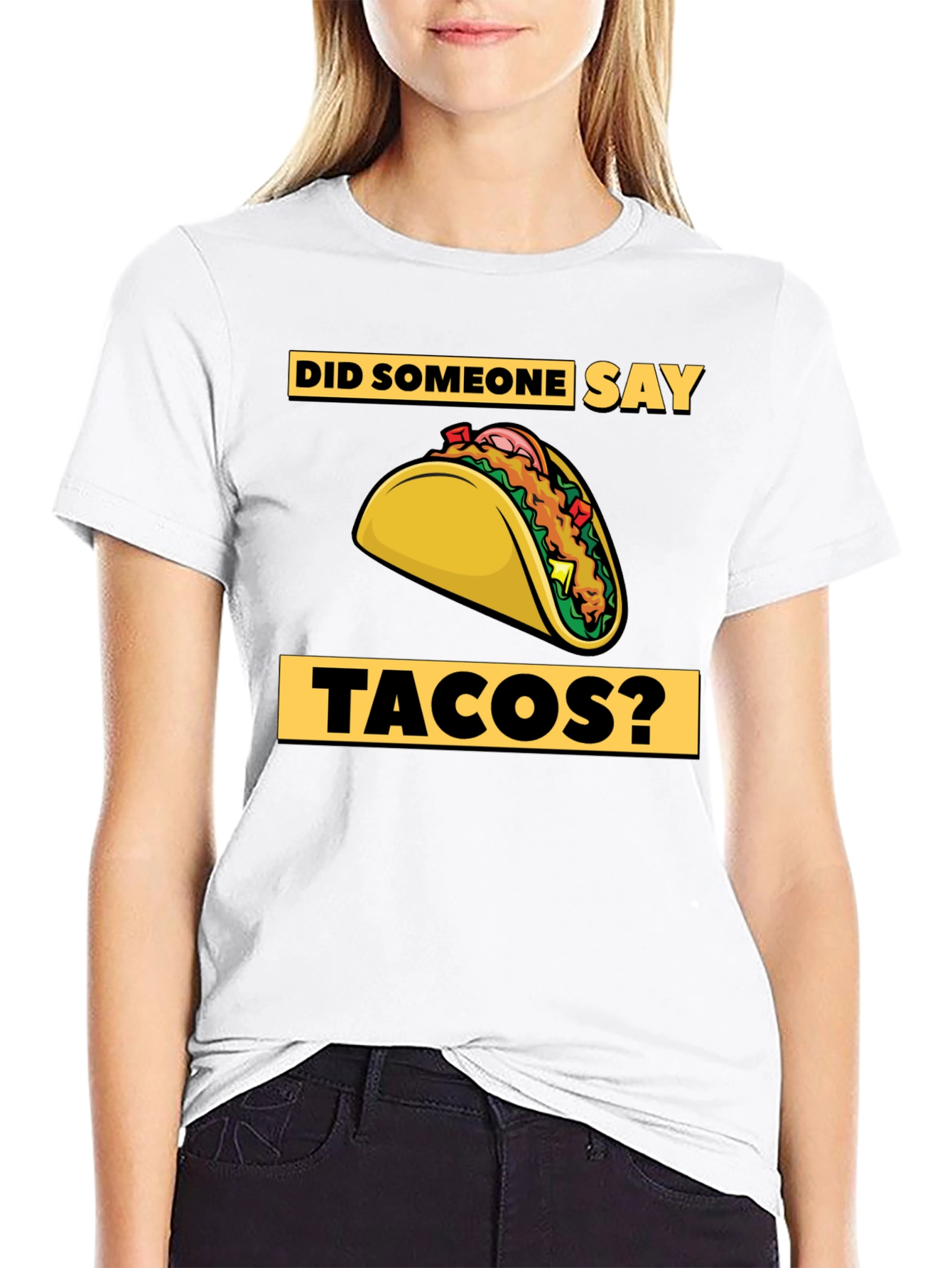 Black Tacos Graphic T-Shirt - Did Someone Say Tacos? view 9