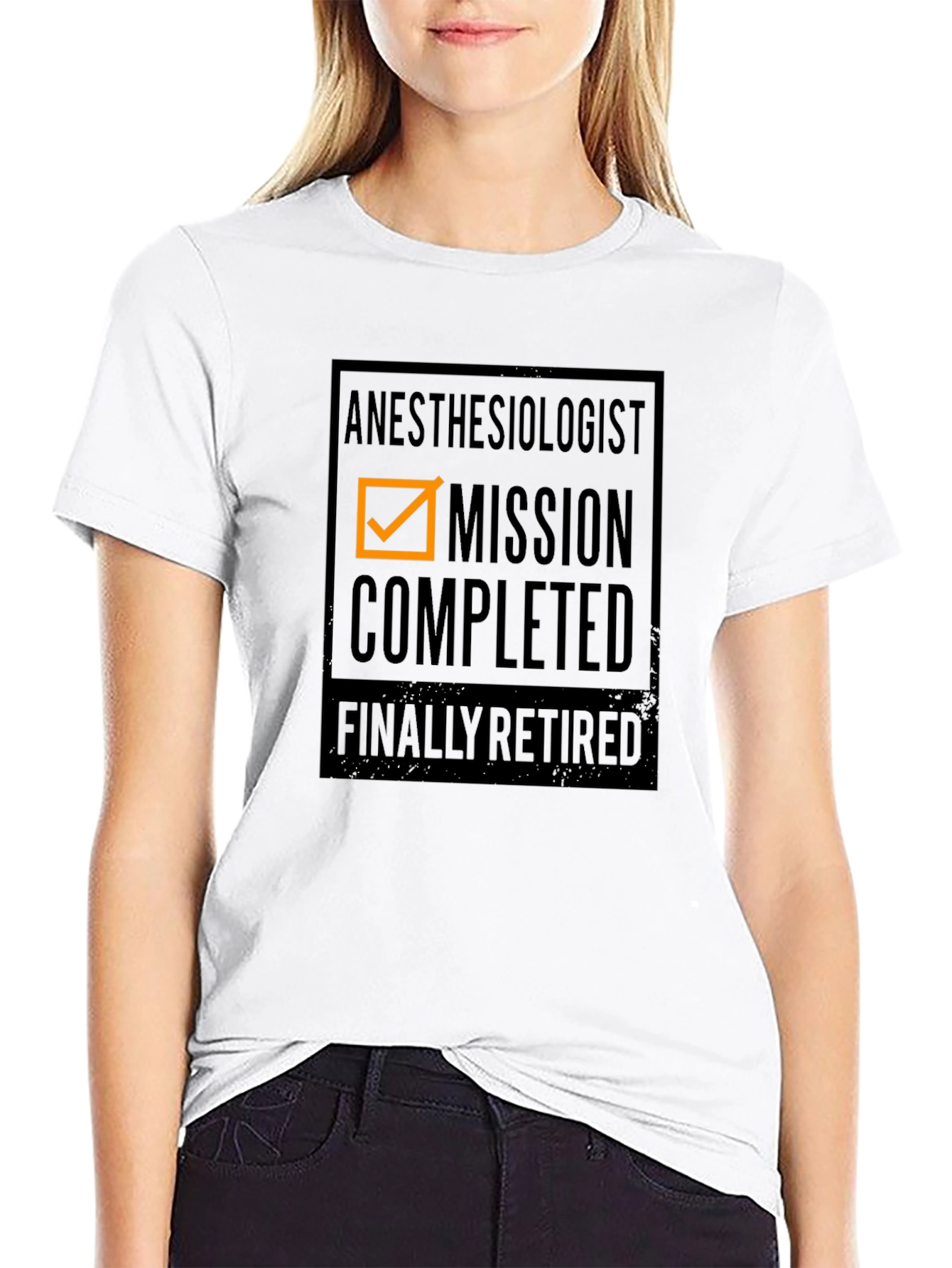 Black Anesthesiologist Mission Completed Retired T-Shirt view 9