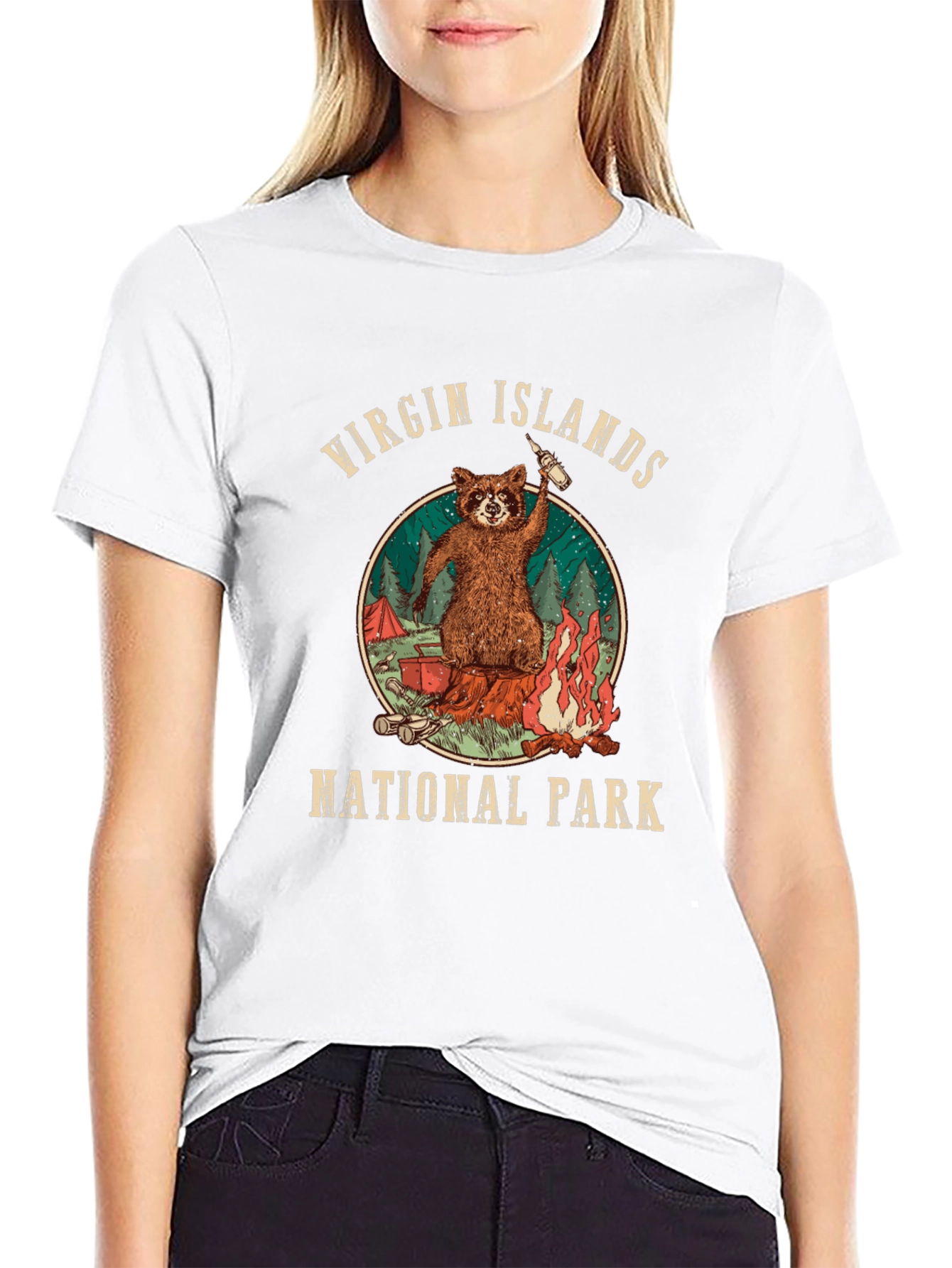 Virgin Islands National Park Raccoon T-Shirt - 9