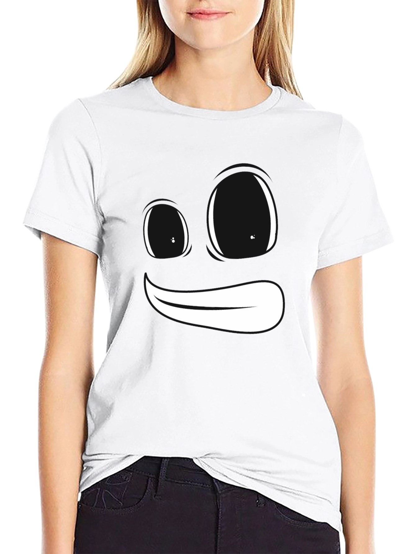 Black Funny Face Graphic Tee - Express Yourself! view 9