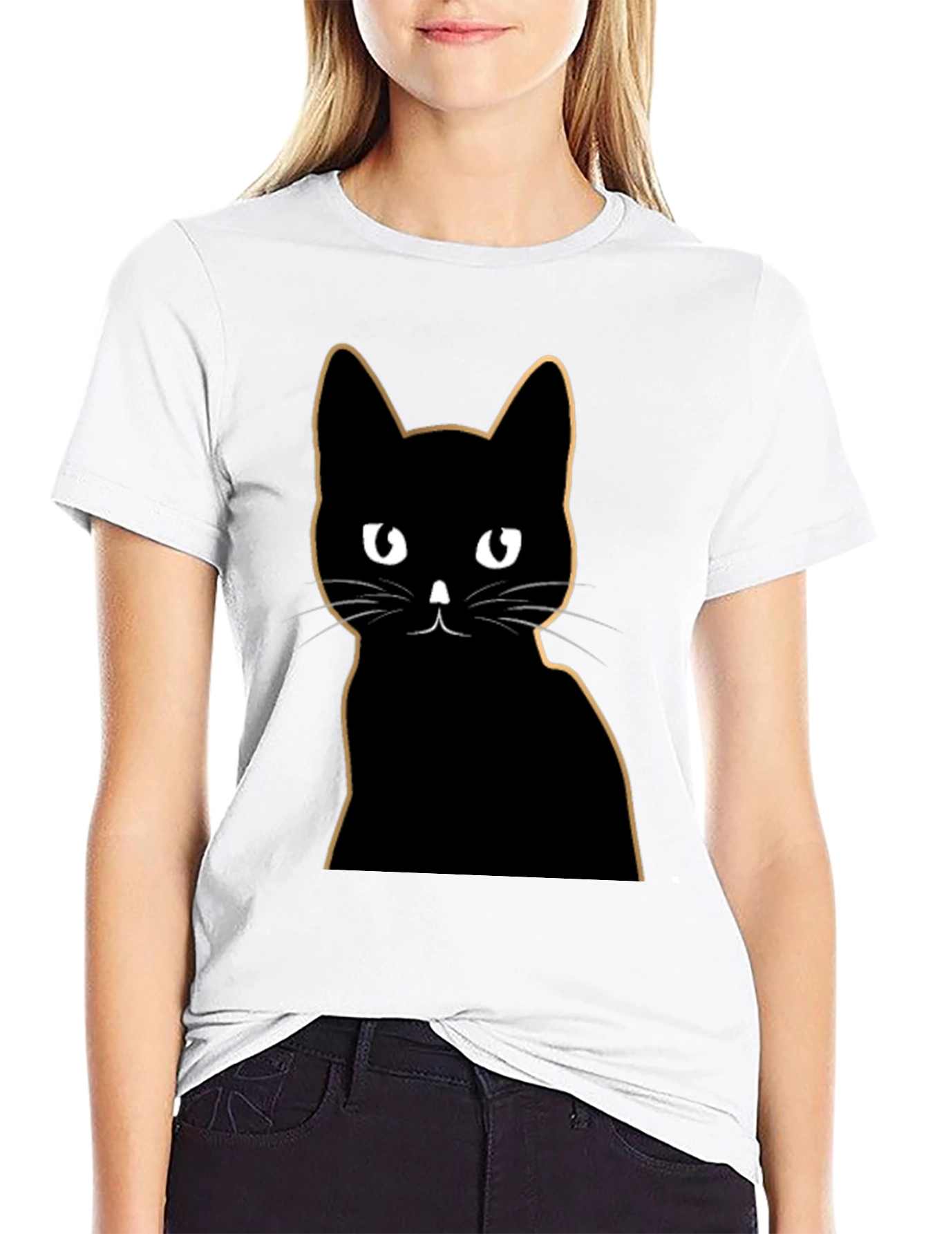 Black Black Cat Graphic Tee - Stylish & Unique view 9