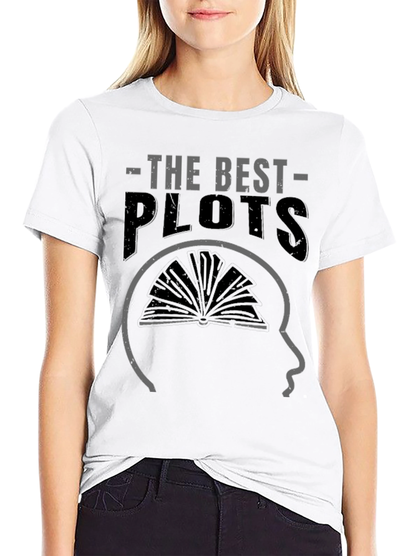 Black The Best Plots Graphic Novelty T-Shirt view 9