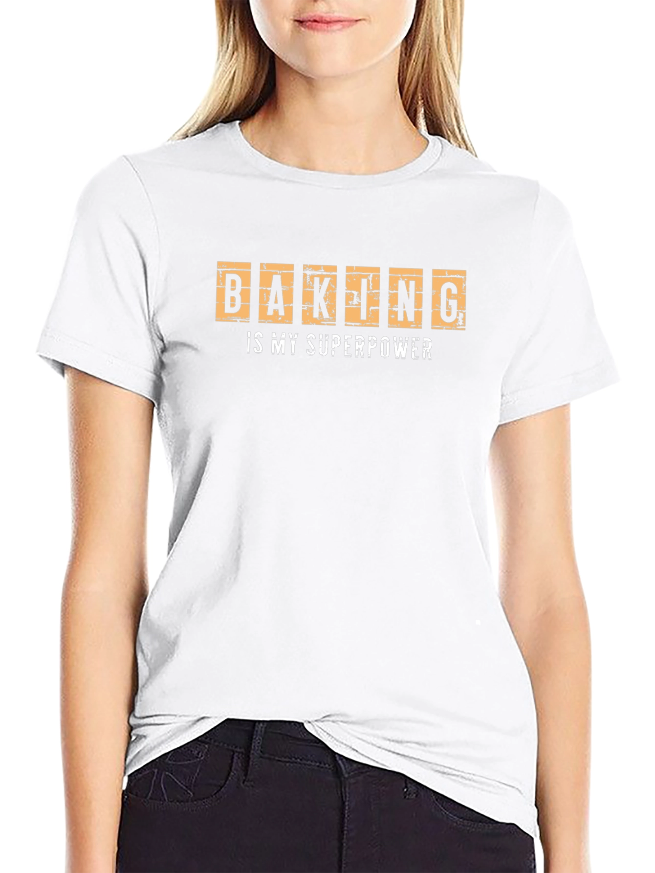 Black Baking Is My Superpower Graphic T-Shirt view 9
