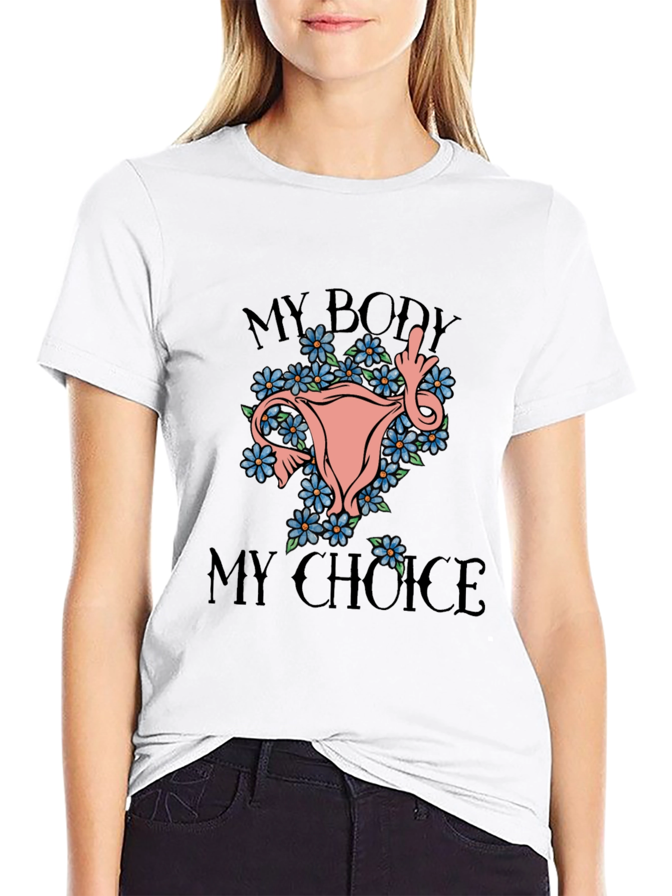 Black My Body My Choice Graphic Tee view 9