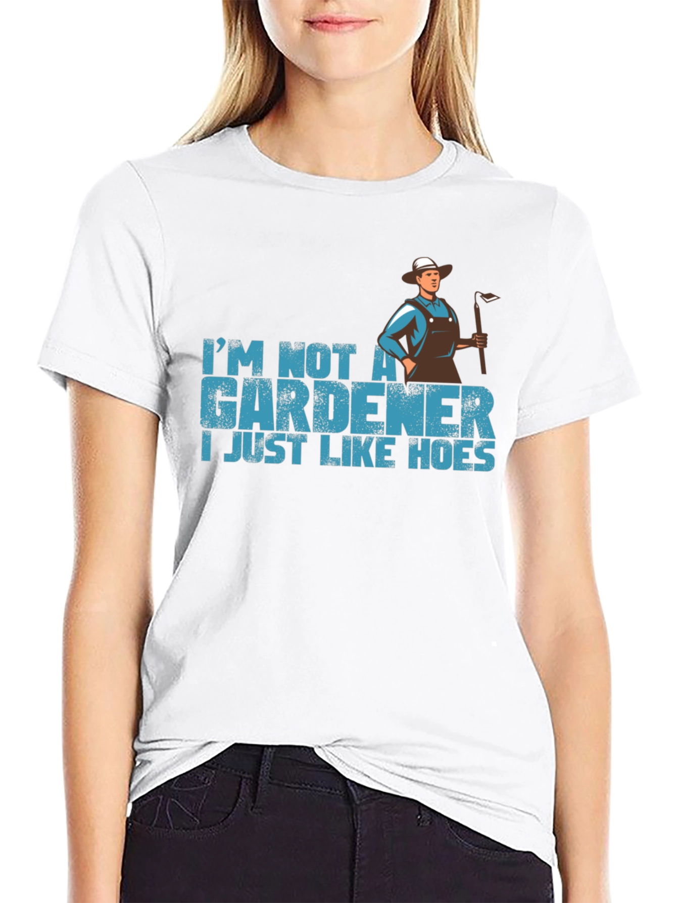 Black Funny Gardener T-Shirt - I Just Like Hoes view 9