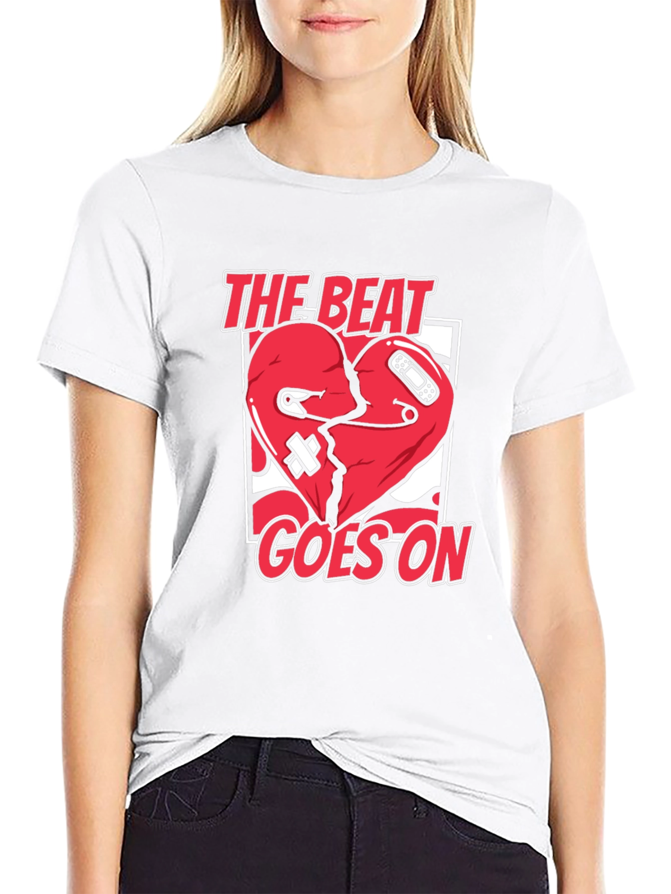 Black The Beat Goes On Graphic Tee view 9