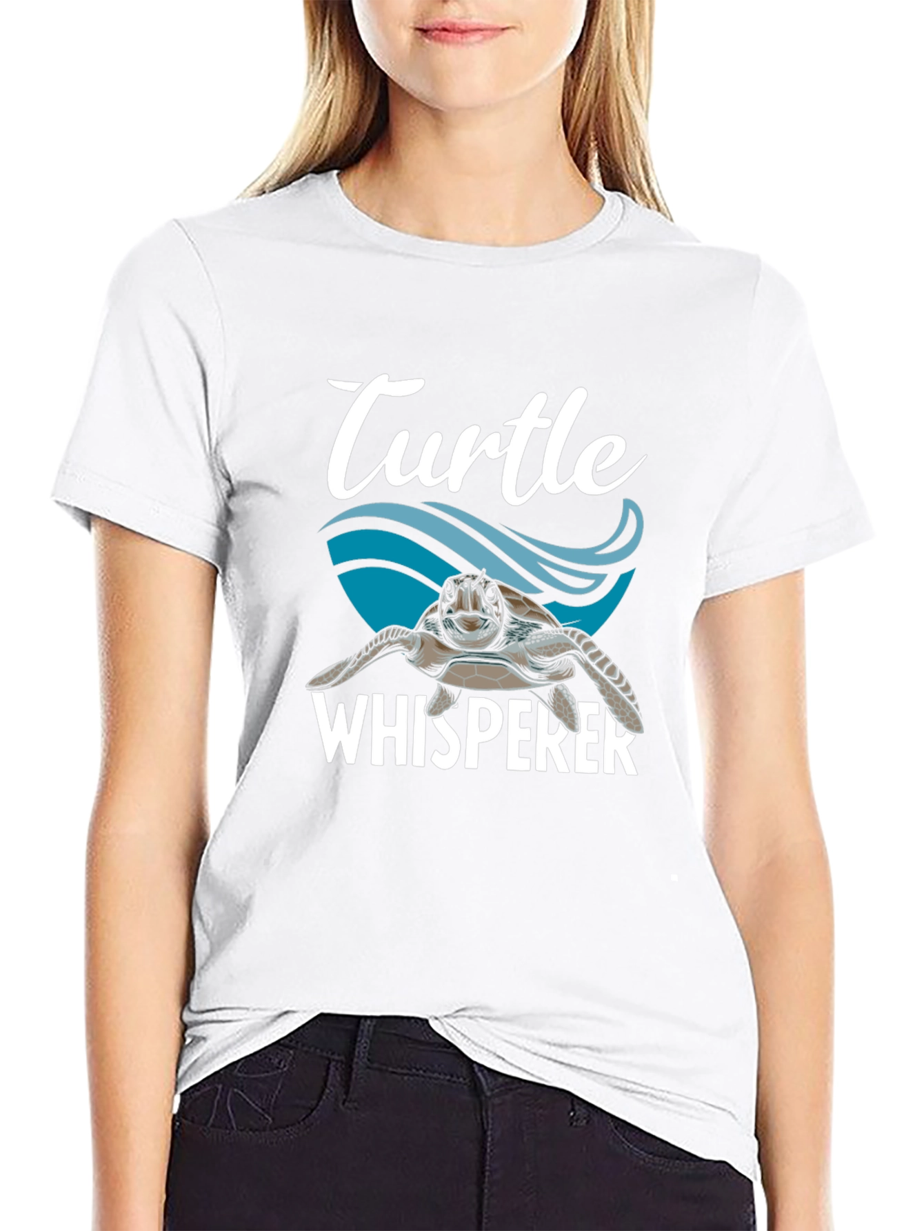 Black Turtle Whisperer Graphic T-Shirt - Black view 9