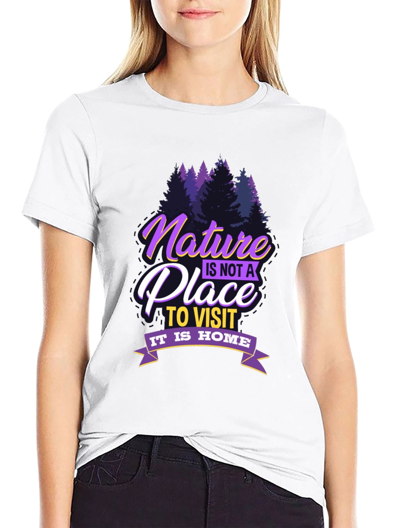 Black Nature is Home T-Shirt view 9