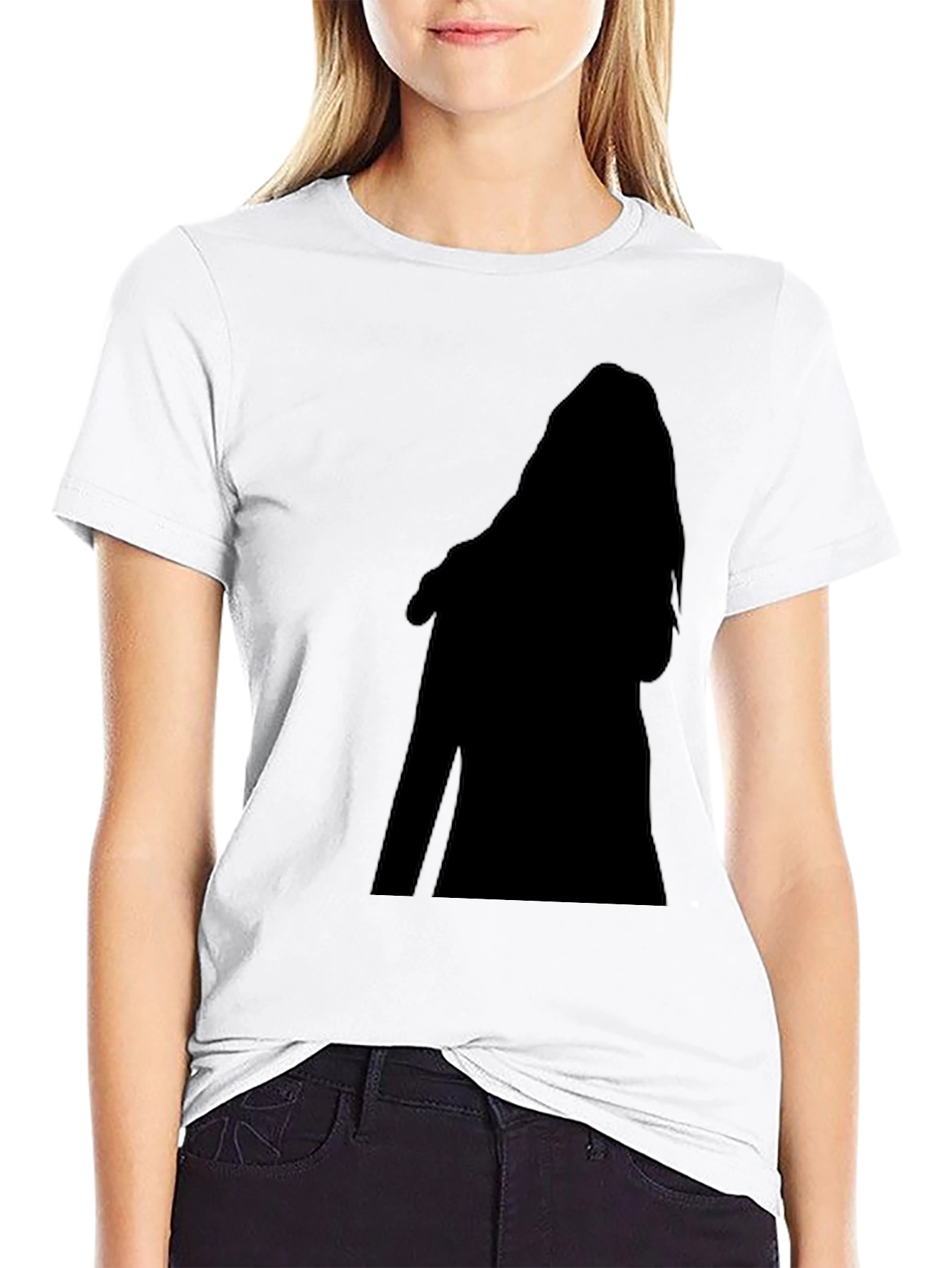 Black Silhouette Graphic Print Tee - Casual Comfort view 9