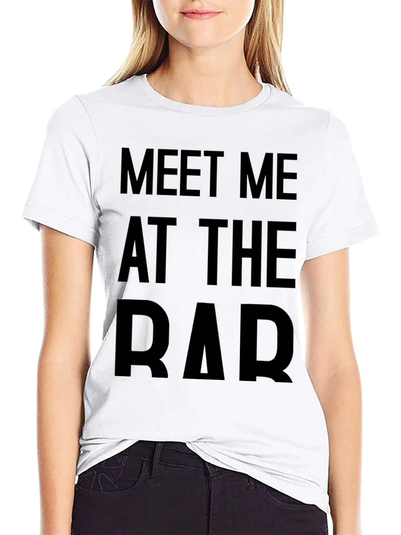 Black Meet Me At The Bar Graphic T-Shirt view 9
