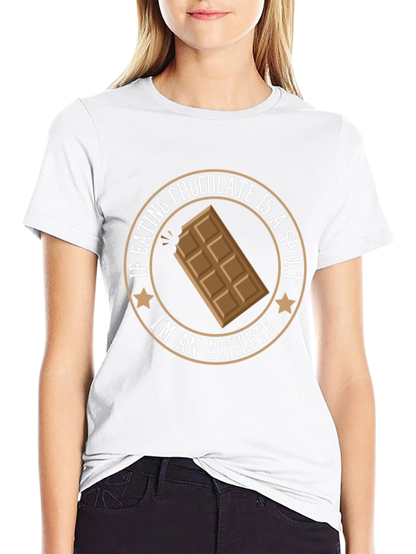 Black Chocolate Lover Athlete T-Shirt view 9