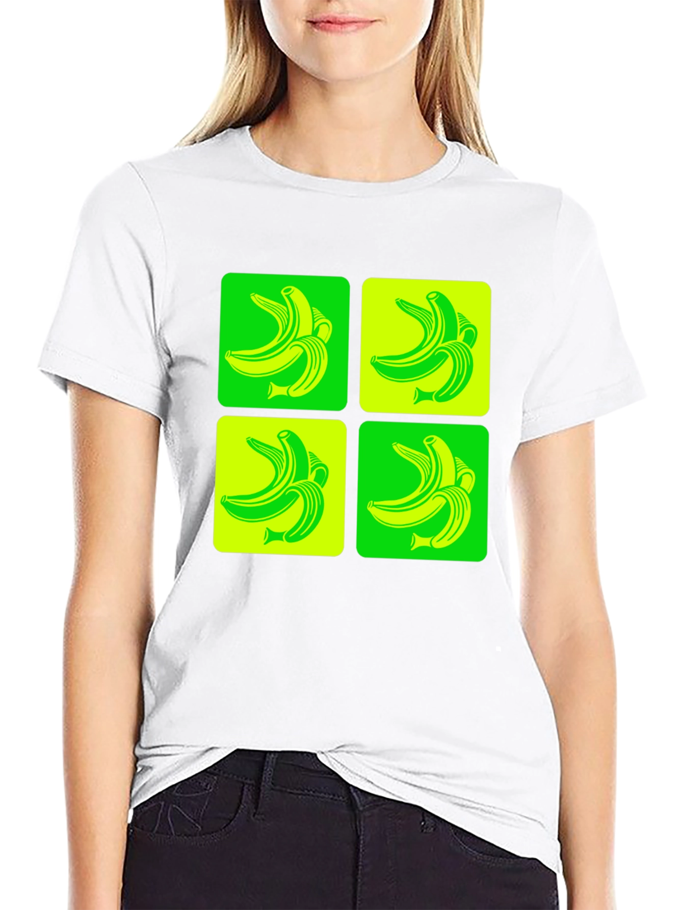 Black Banana Pop Art Graphic T-Shirt view 9