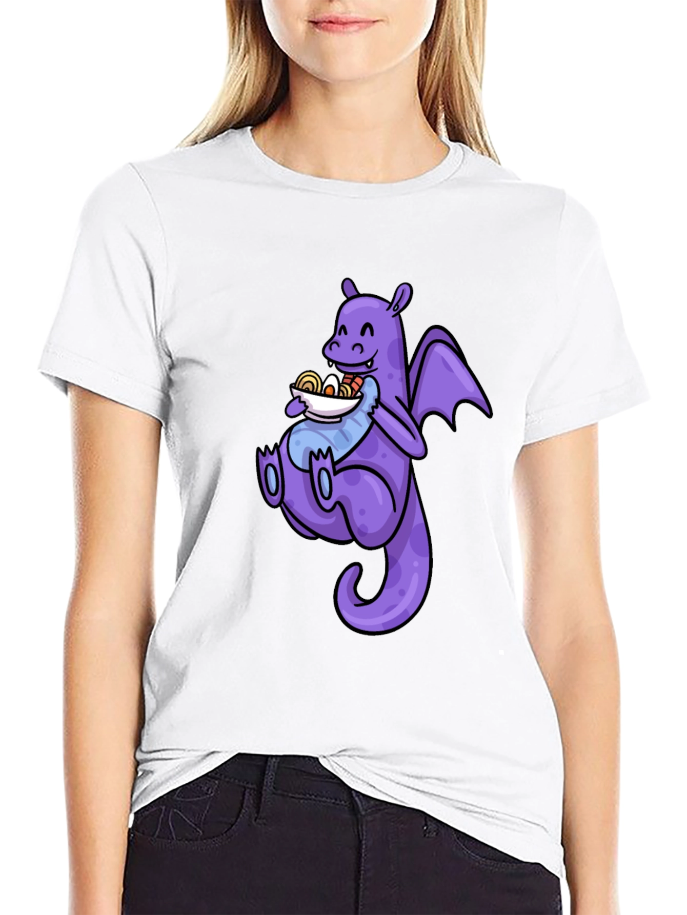 Black Dragon Ramen T-Shirt - Funny Anime Tee view 9