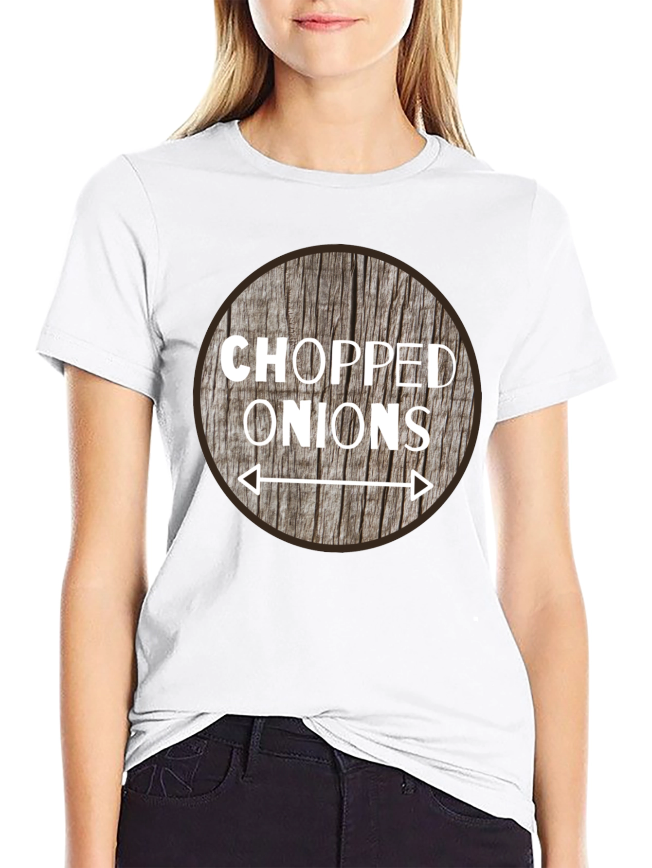 Chopped Onions Graphic Tee - Novelty Food Shirt - 9