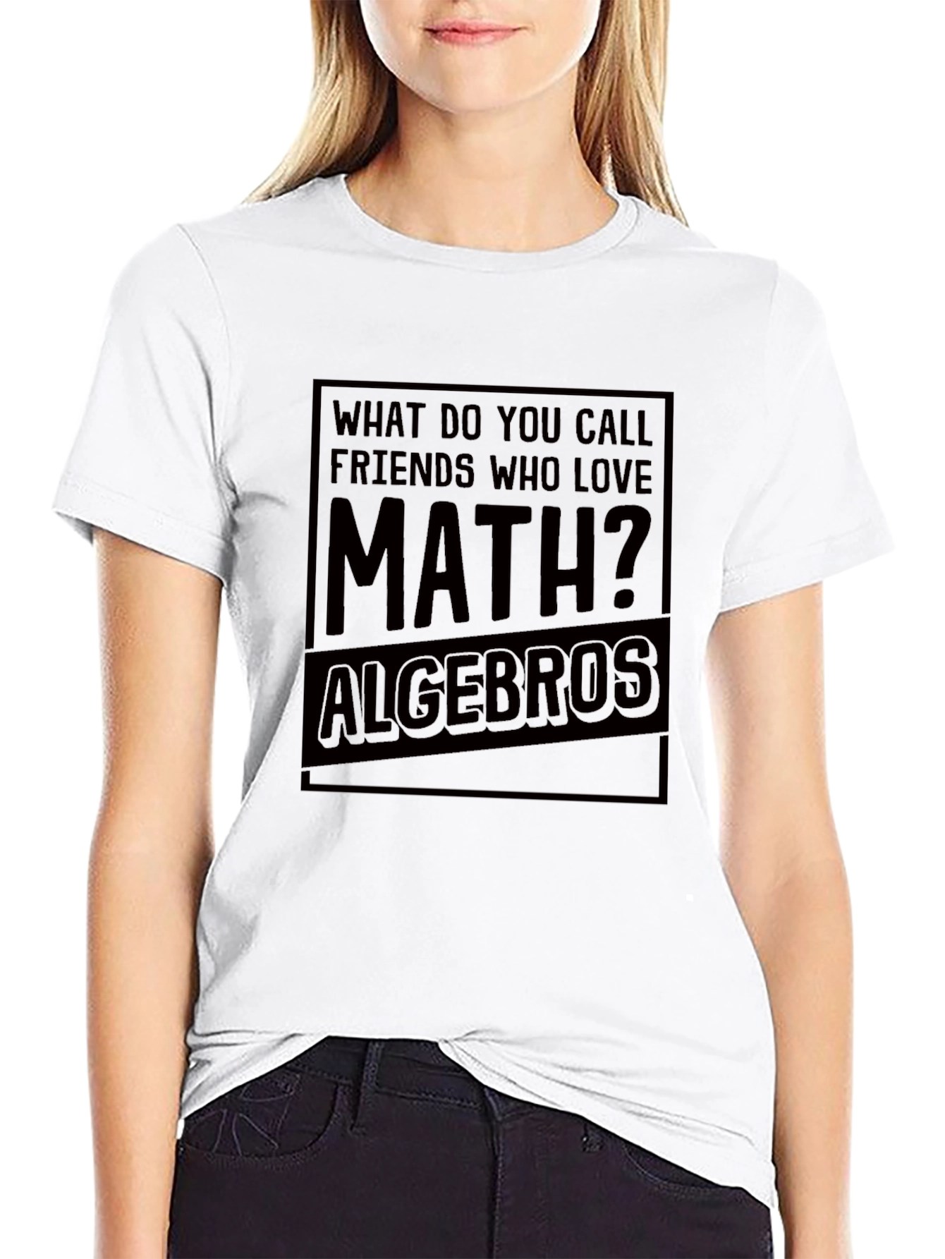 Black Math Lover's Joke T-Shirt - Algebros Funny Tee view 9