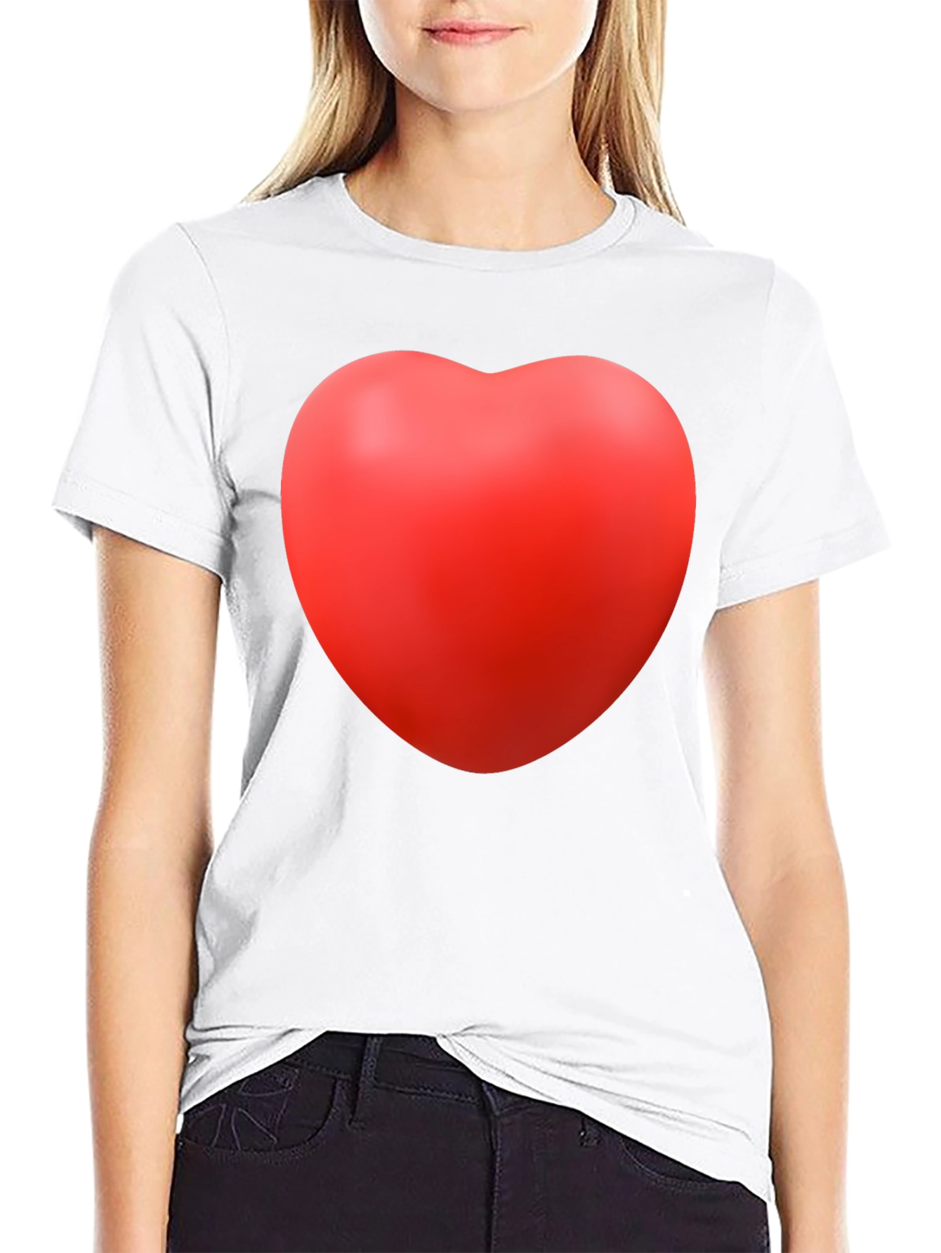 Black Heart Graphic Black Tee view 9