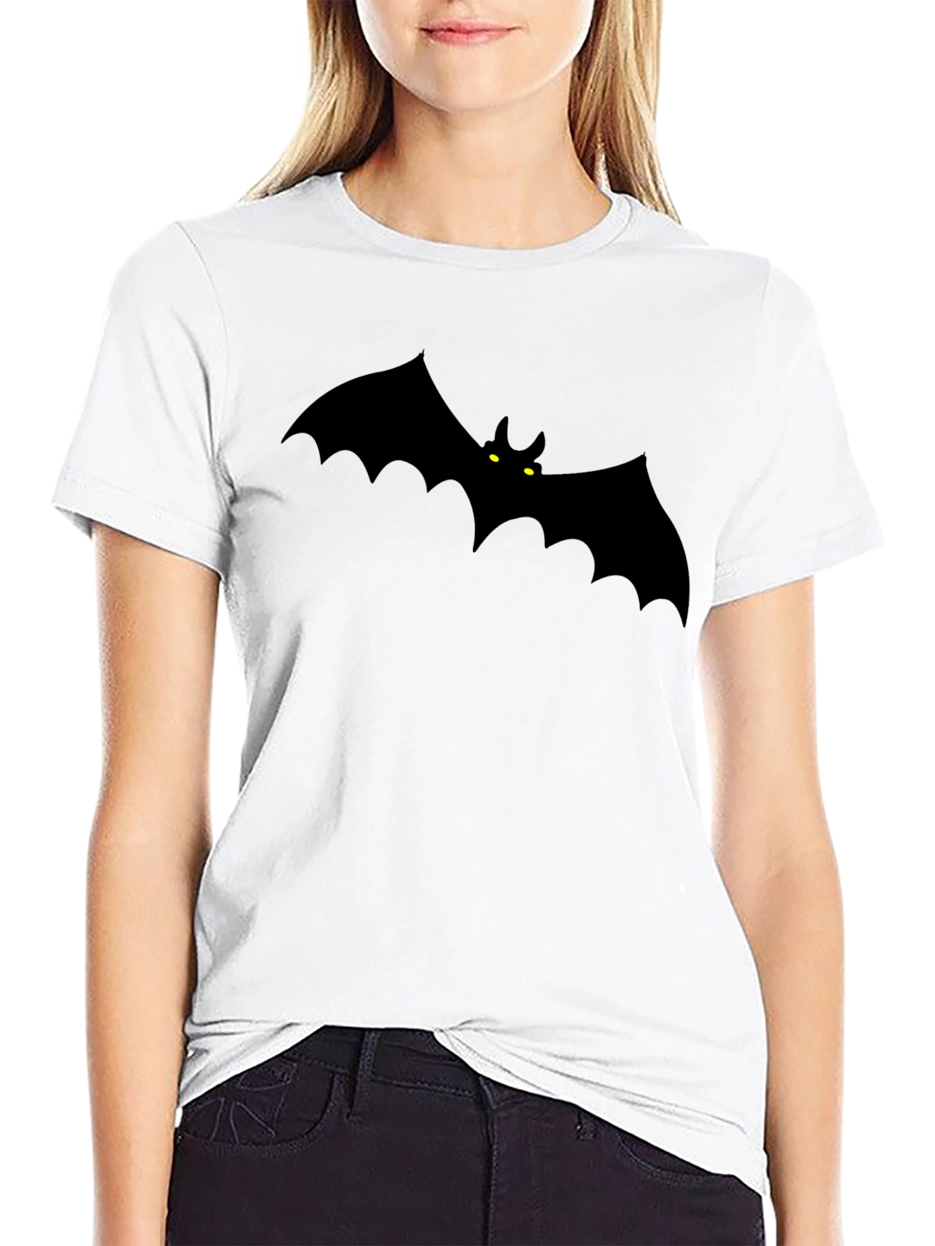Black Bat Graphic Black T-Shirt - Halloween Style view 9