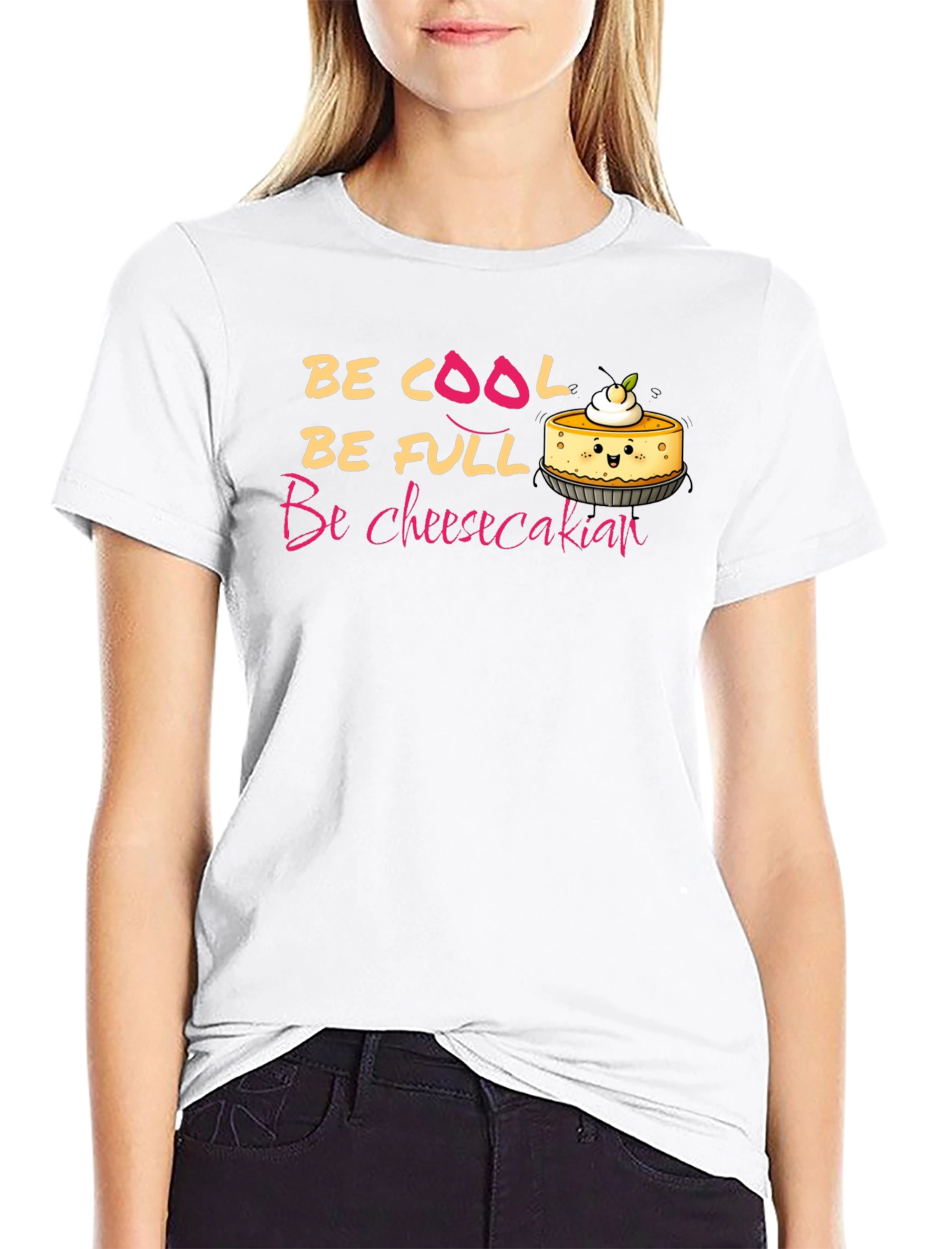 Black Be Cheesecakian T-Shirt - Cool, Full, and Fun! view 9