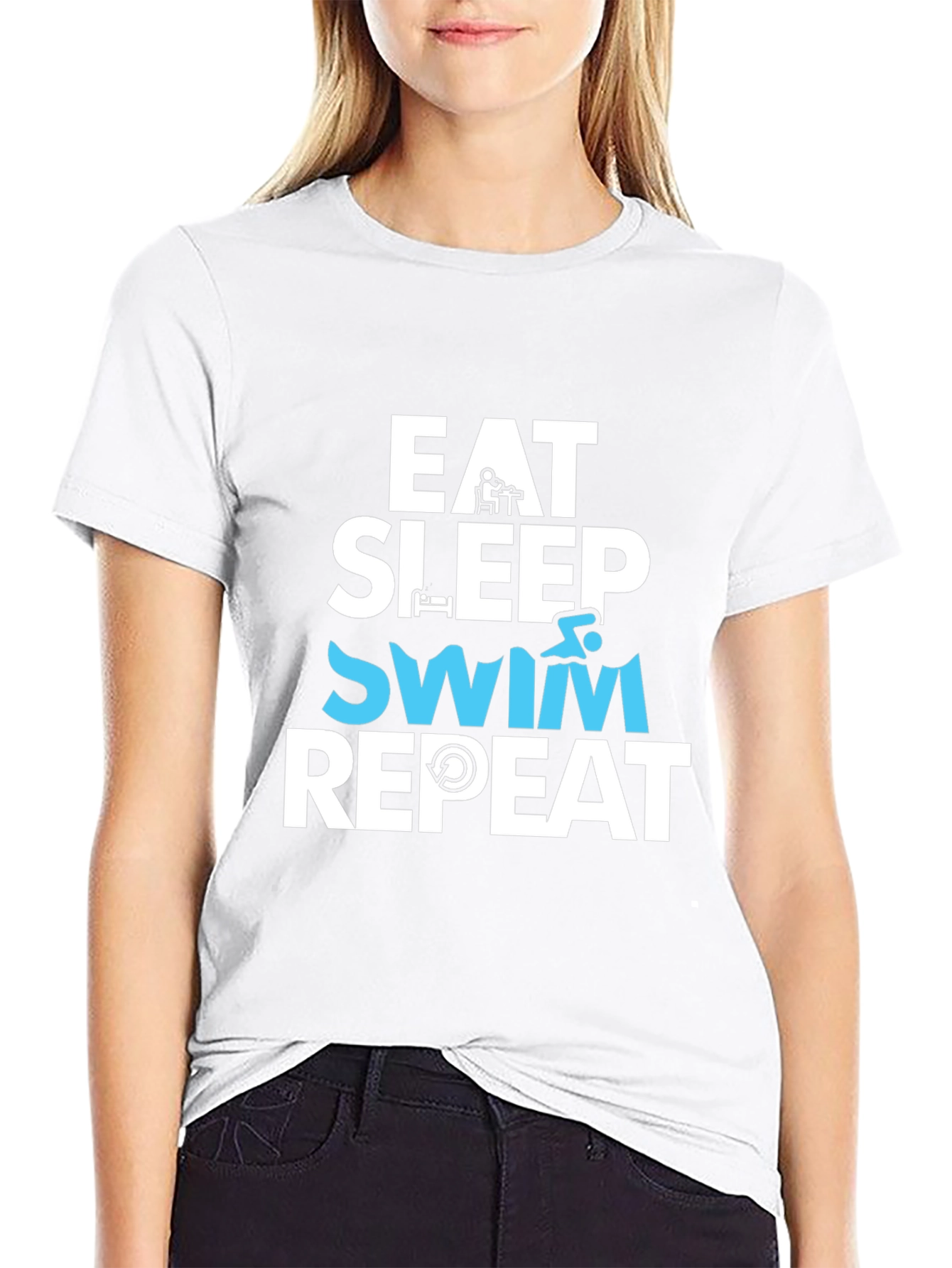 Eat Sleep Swim Repeat T-Shirt - 9