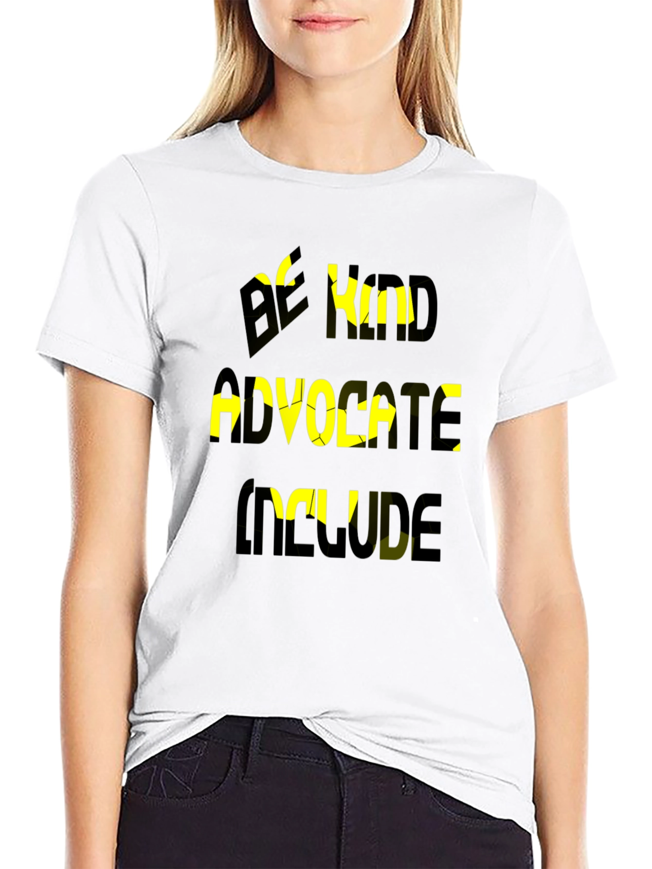 Black Be Kind Advocate Include Graphic Tee view 9
