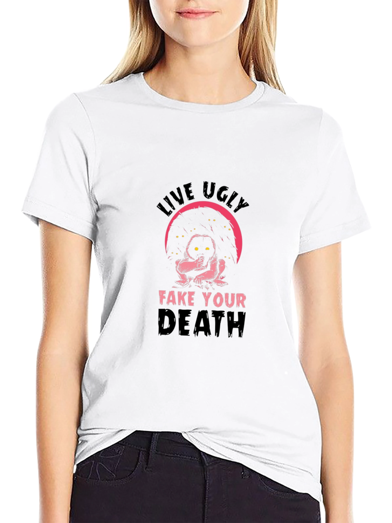 Black Live Ugly T-Shirt - Humor Tee view 9
