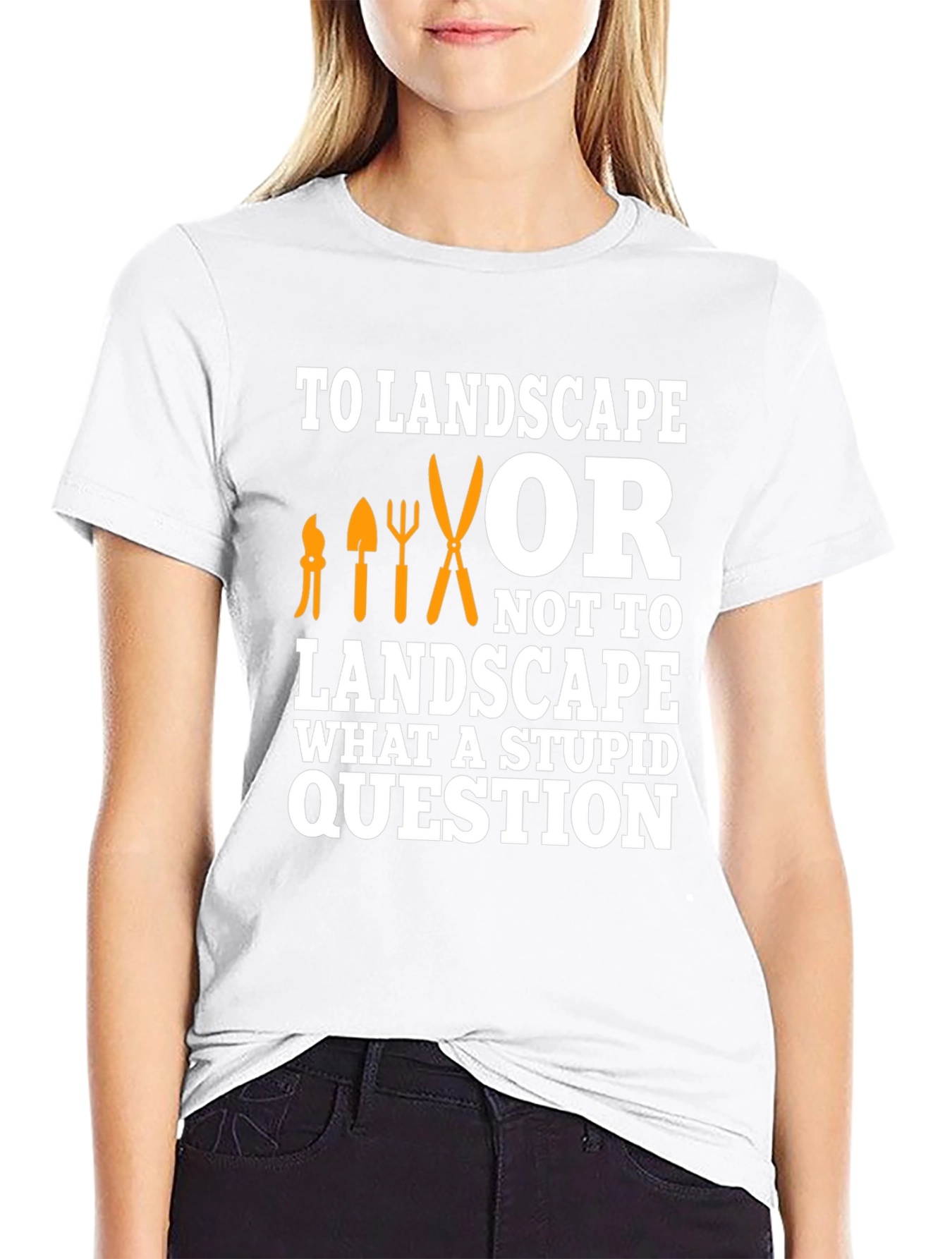 Black To Landscape T-Shirt - Gardener Humor view 9