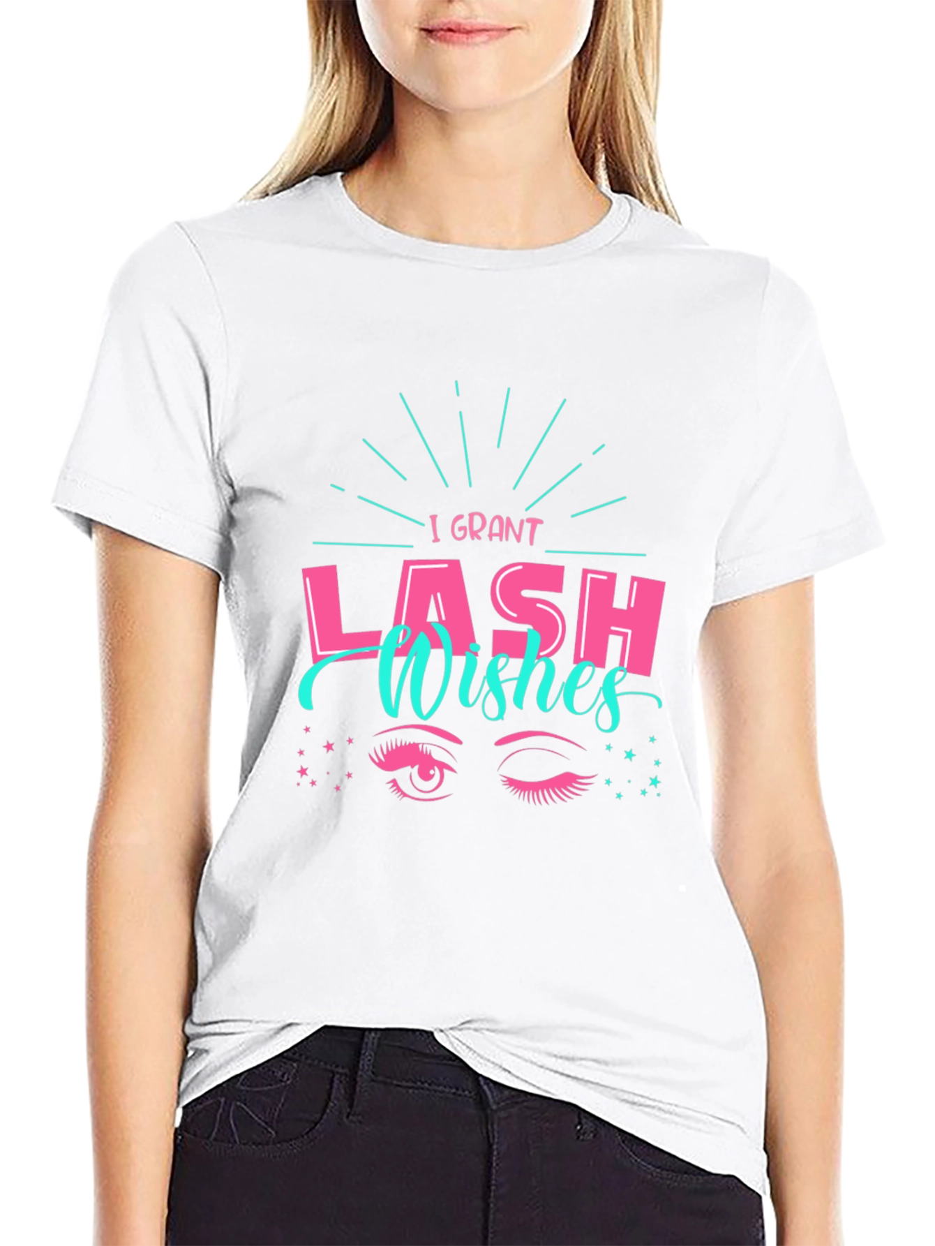 Black I Grant Lash Wishes Graphic Tee - Black view 9