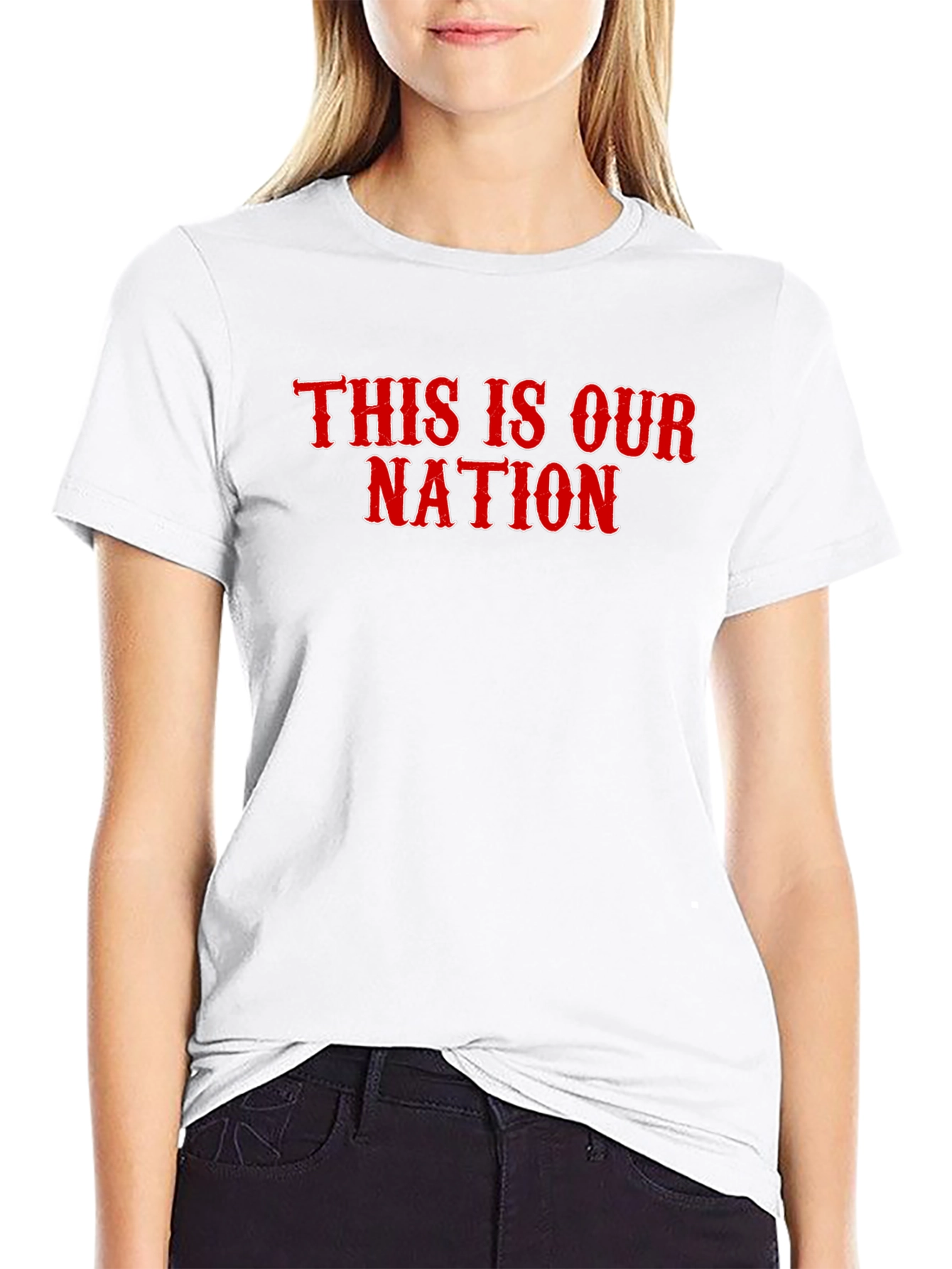 Black This is Our Nation Graphic Tee - Black view 9