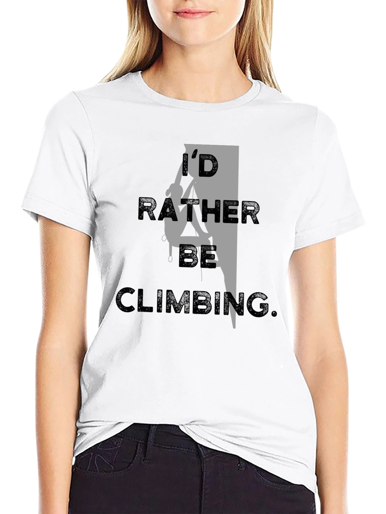 I'd Rather Be Climbing Black T-Shirt - 9