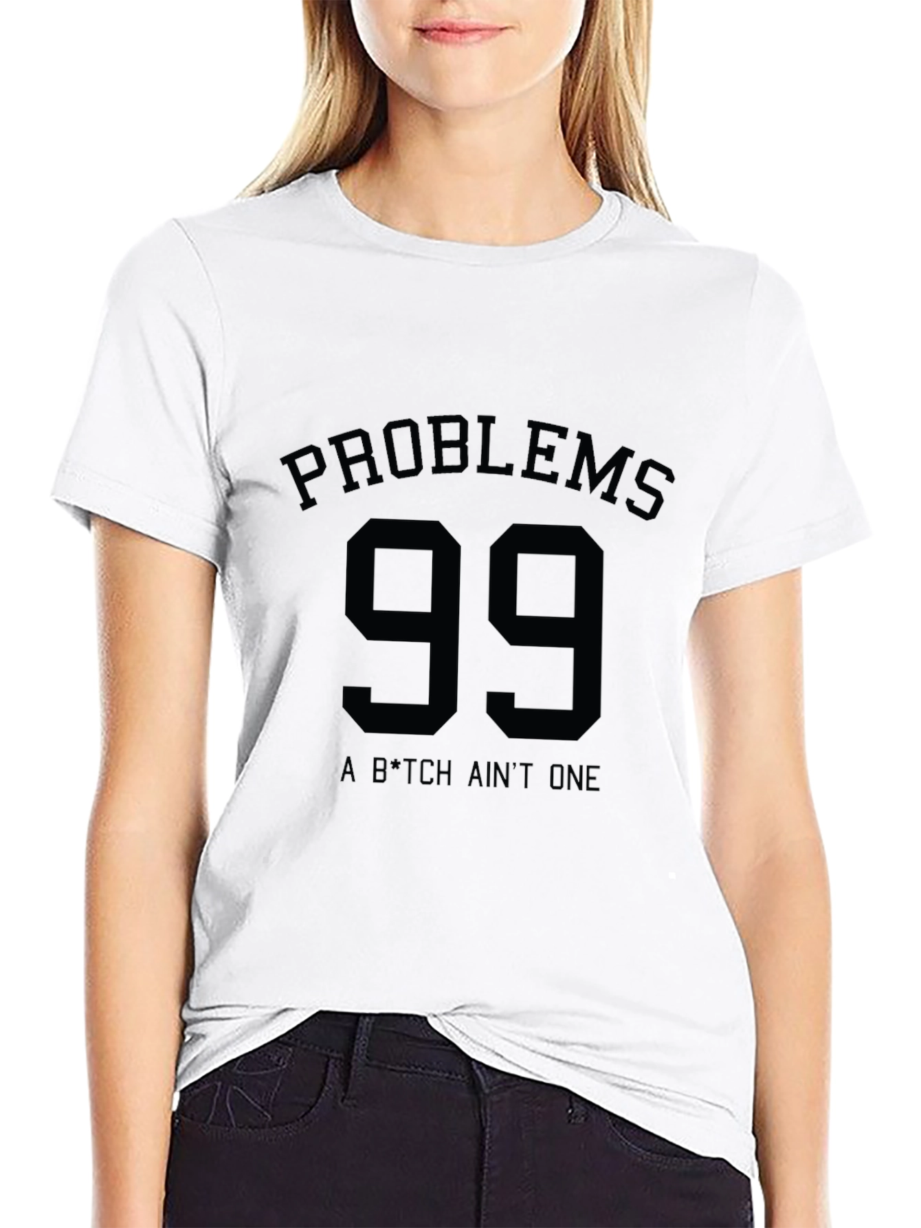 Black Problems 99 T-Shirt - Black Graphic Tee view 9