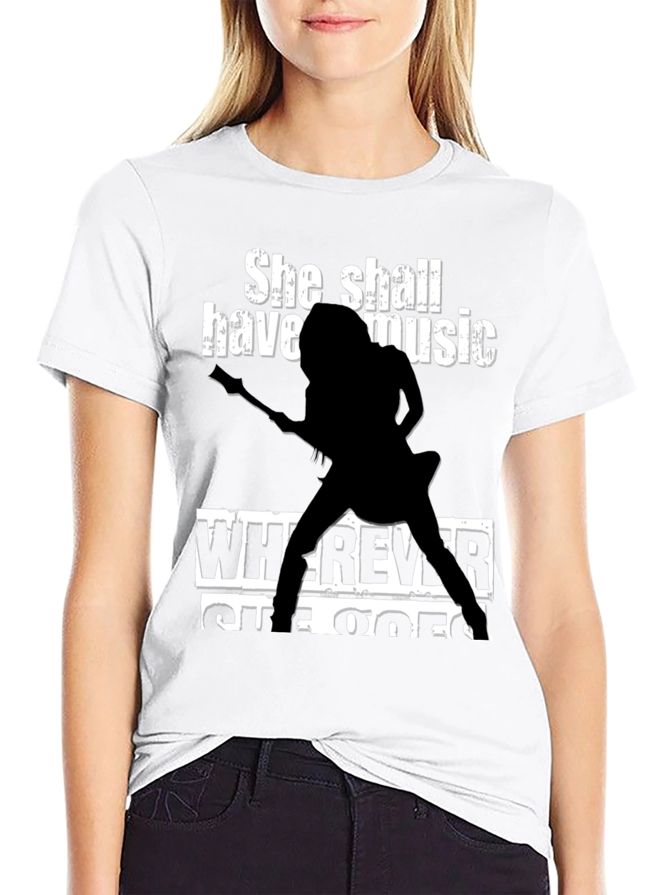 Black She Shall Have Music T-Shirt view 9