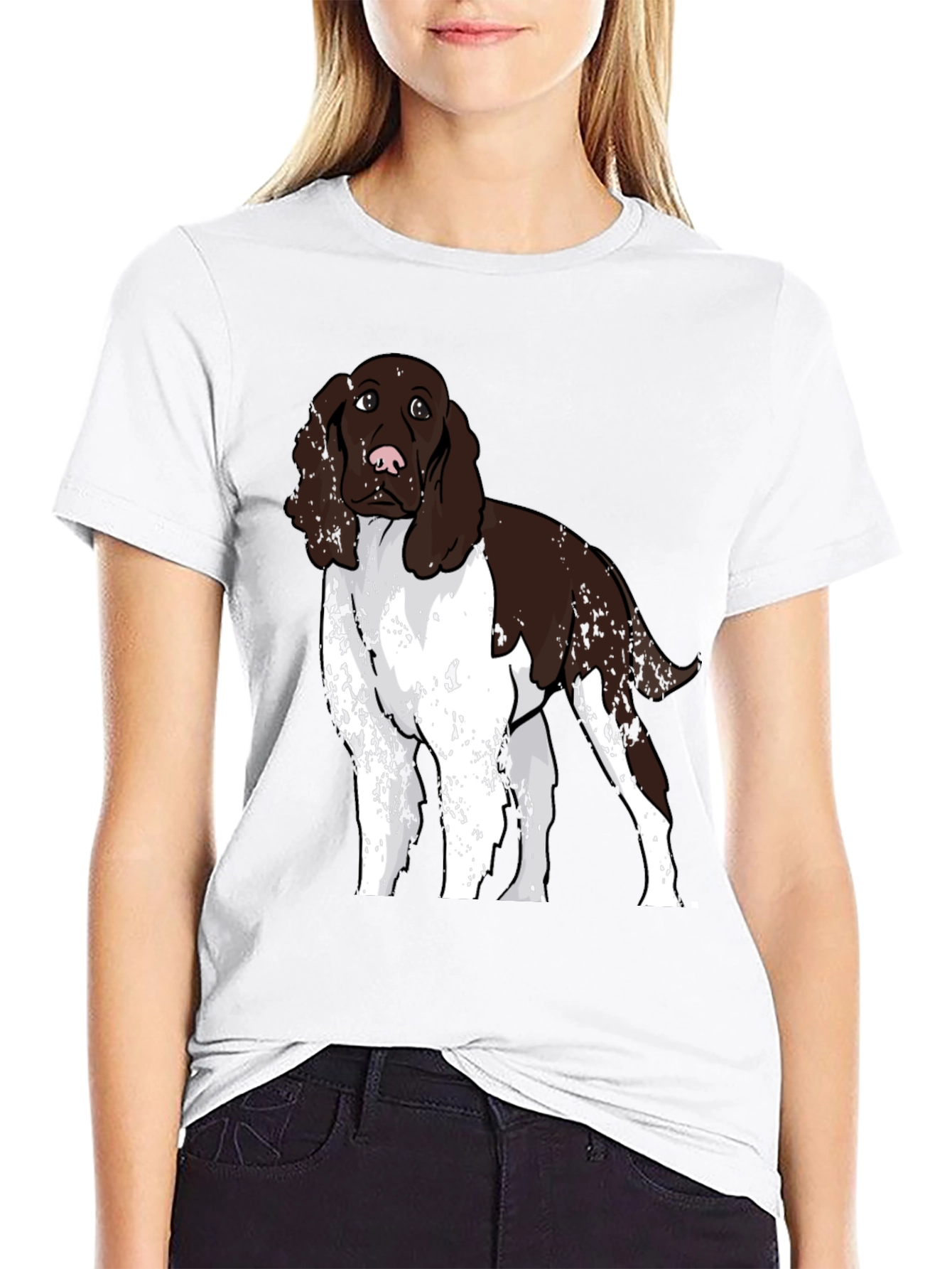 Black Dog Breed Graphic Tee - Black Cotton Blend view 9