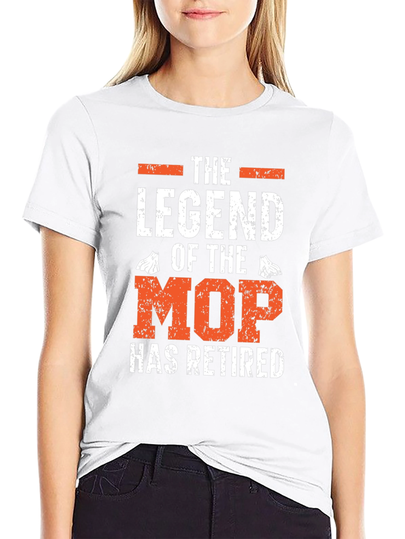 Black Retired Legend of the Mop Graphic T-Shirt view 9