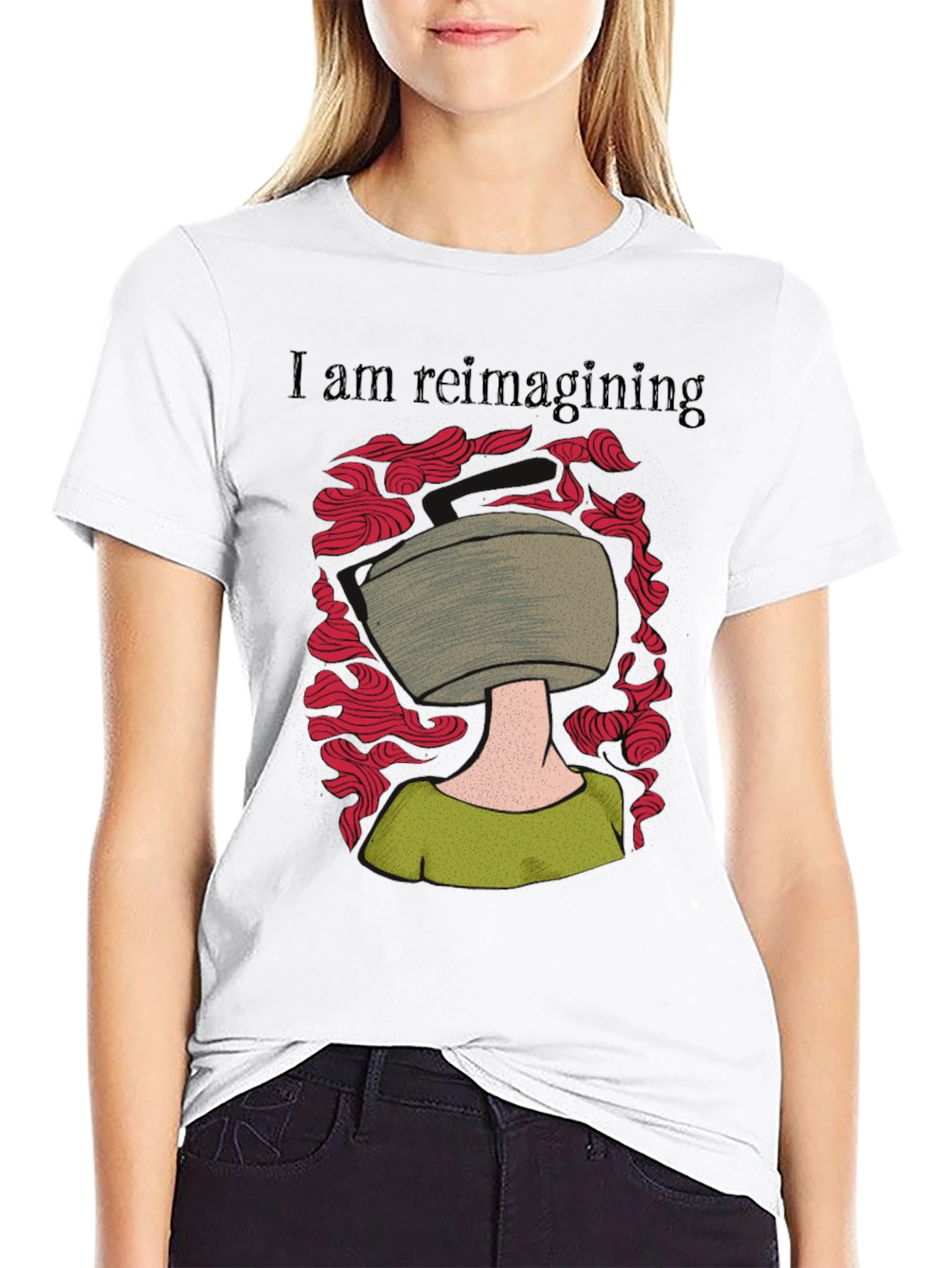 Black Reimagining Graphic T-Shirt view 9