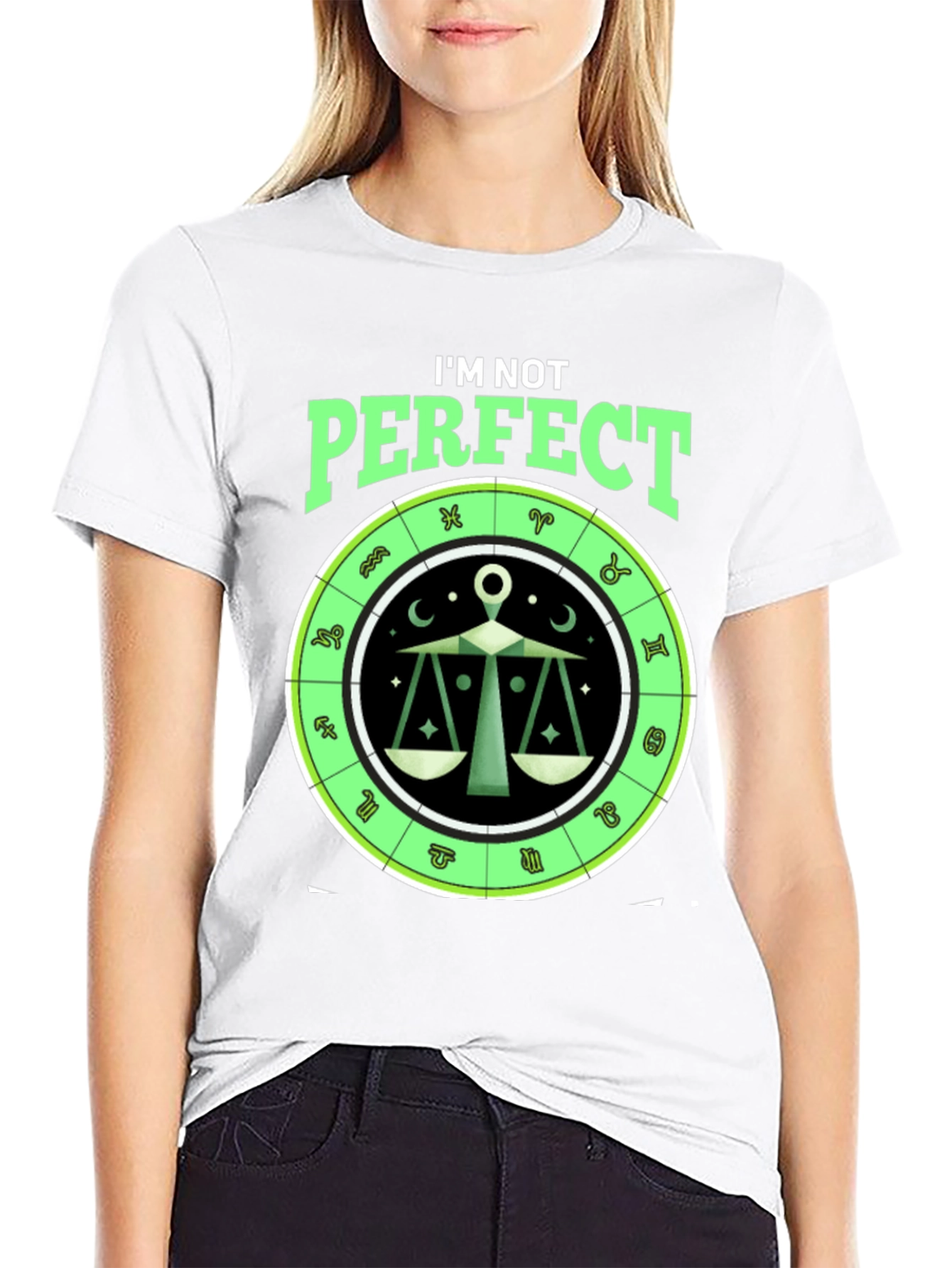 Libra Zodiac T-Shirt: I'm Not Perfect Horoscope Tee - 9