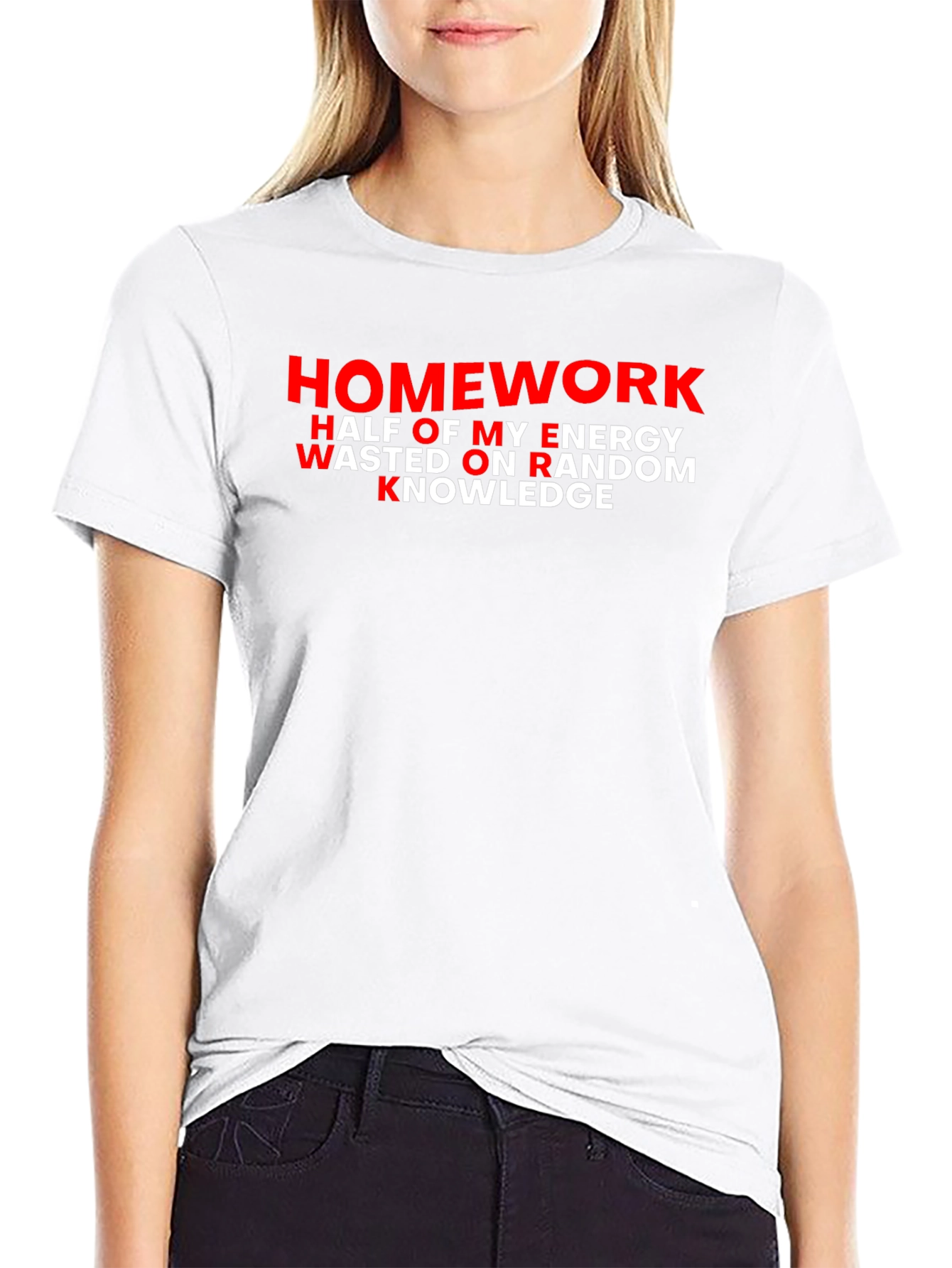 Black Homework W.O.R.K. Men's Graphic Tee - Black view 9