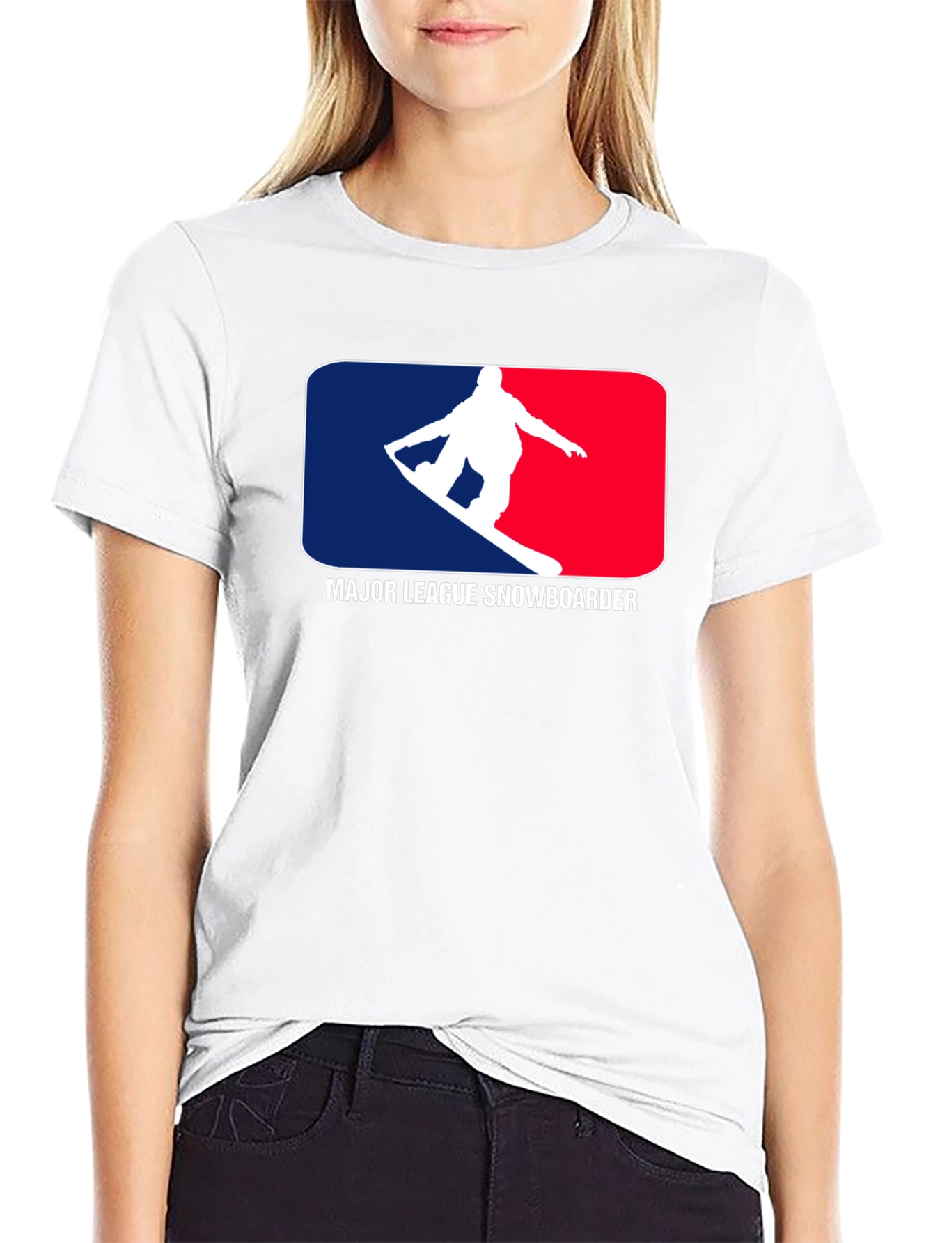 Black Major League Snowboarder Black T-Shirt view 9