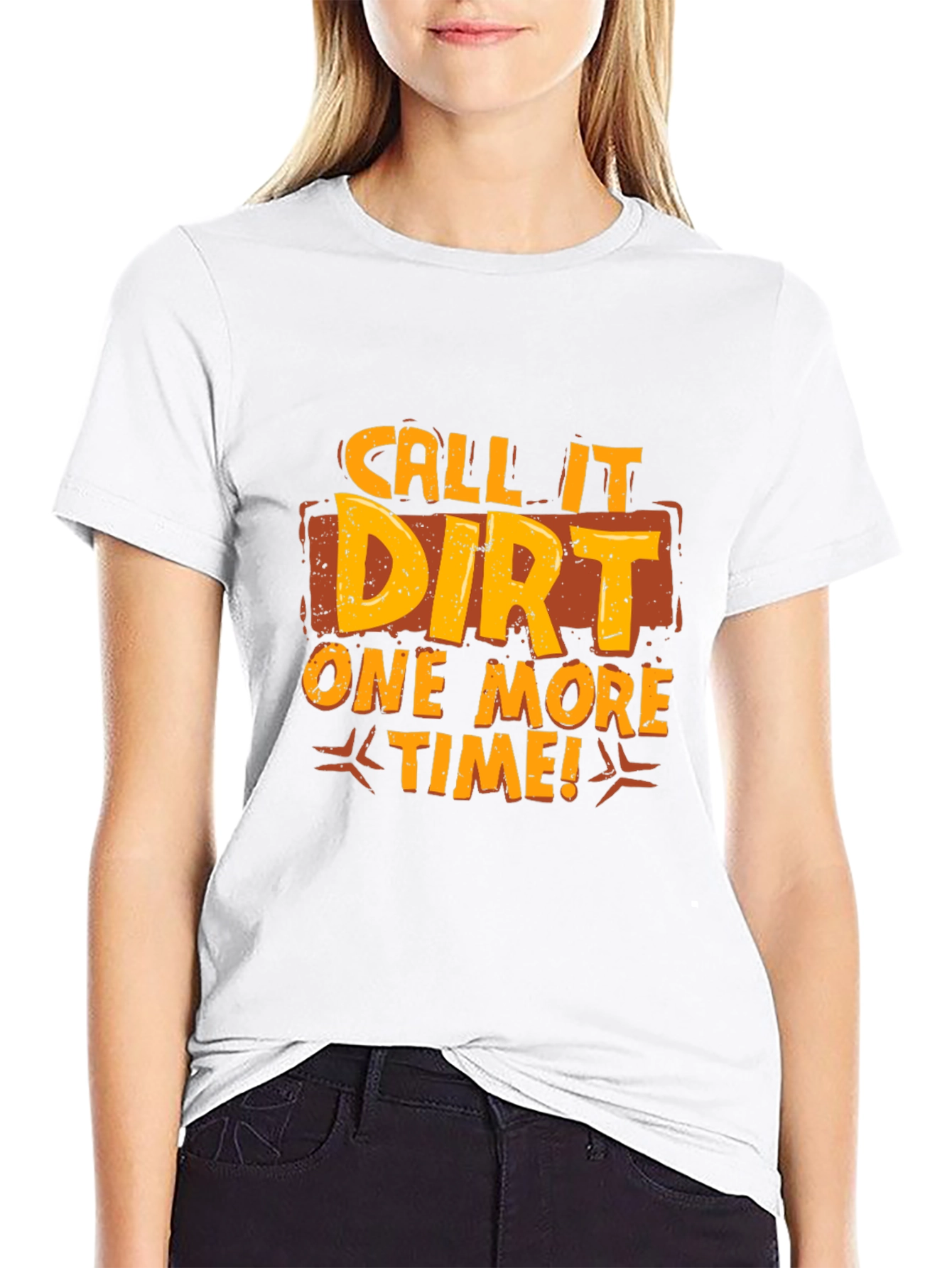Black Call It Dirt Graphic T-Shirt - Black Cotton Tee view 9