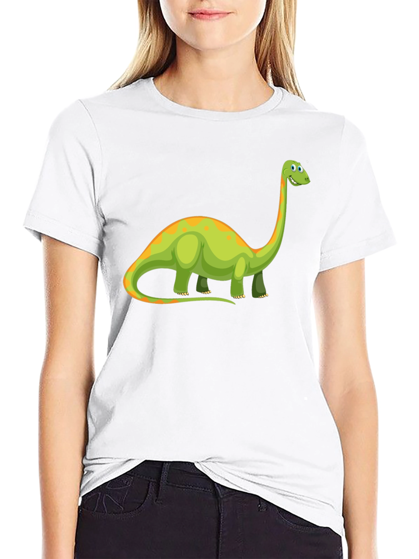 Black Dinosaur Graphic Black T-Shirt view 9